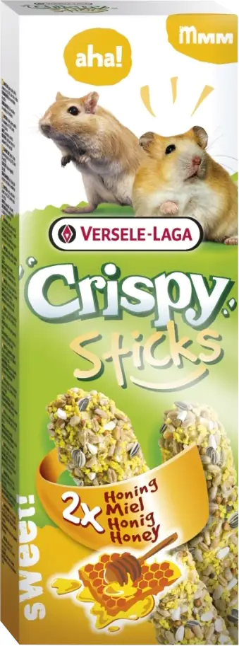 5410340620694 Crispy Sticks Hamster-Rennmäuse Honig 2 Stück 110 g