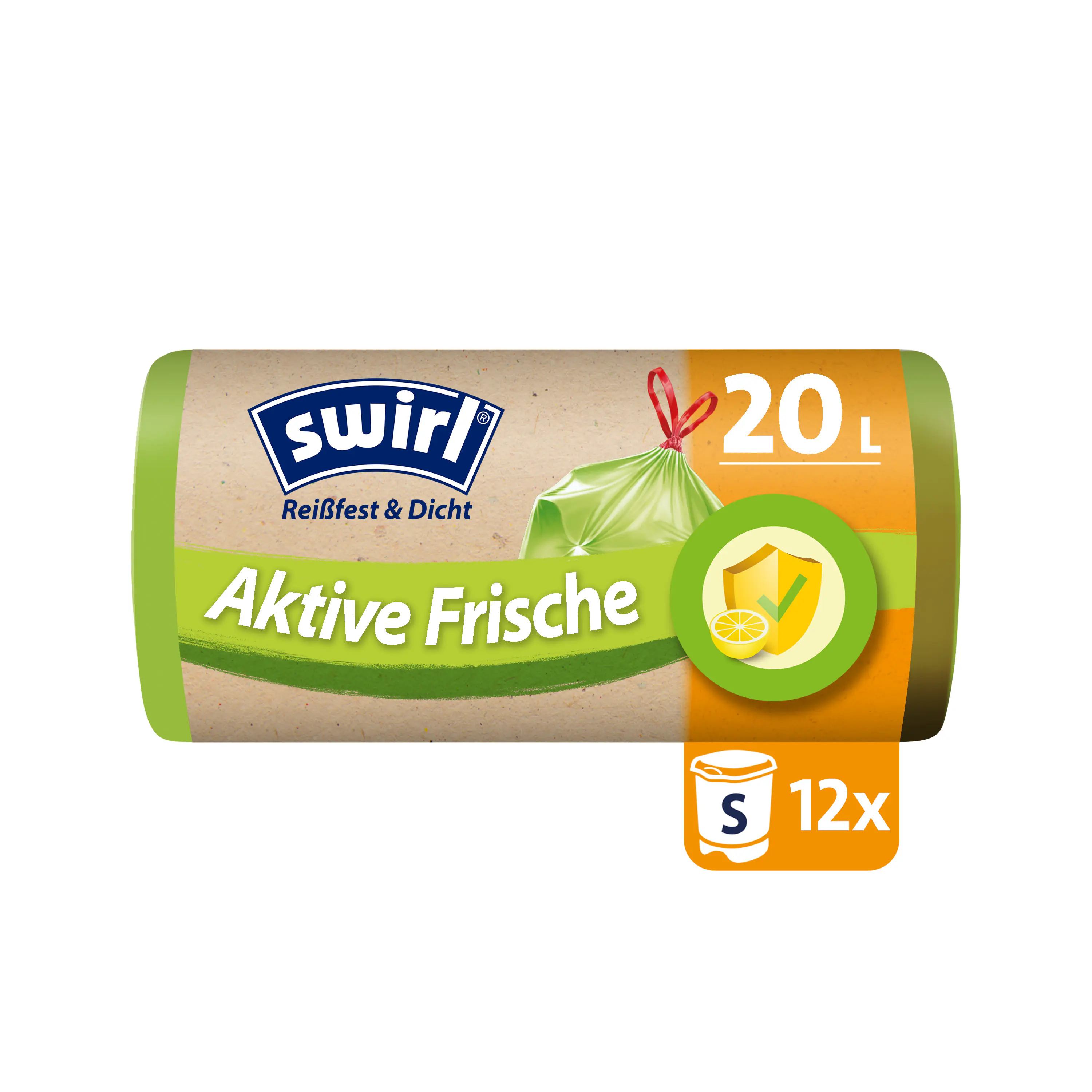 Swirl® Aktive Frische Müllbeutel 20 L Reißfest & Dicht