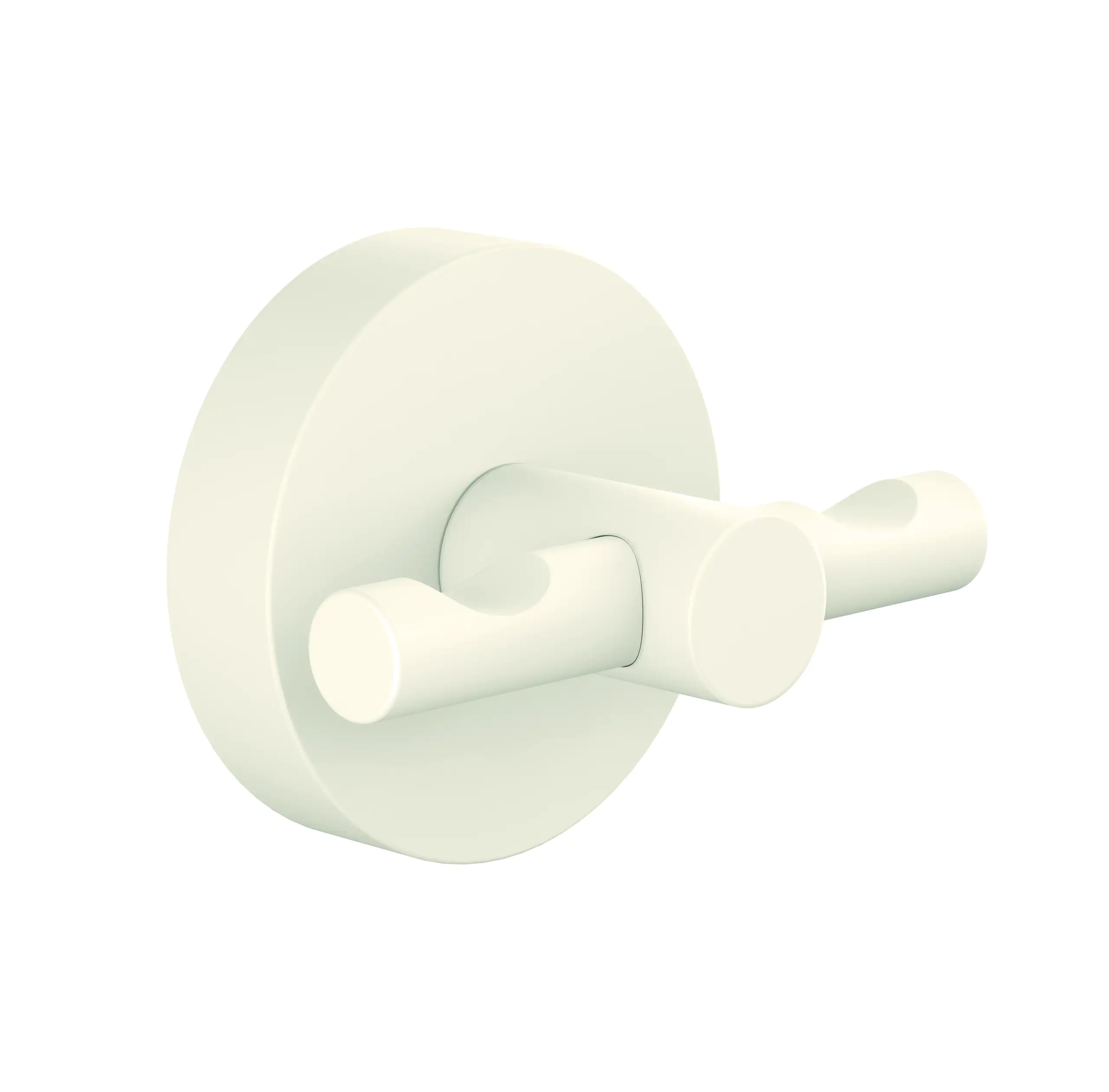 tesa Moon Black Handtuchhaken weiß rund 2 Haken