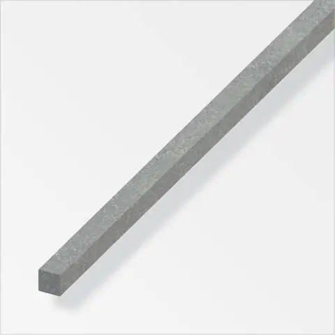 alfer Vierkantstange, gezogen 1 m, 6 x 6 mm Stahl roh natur