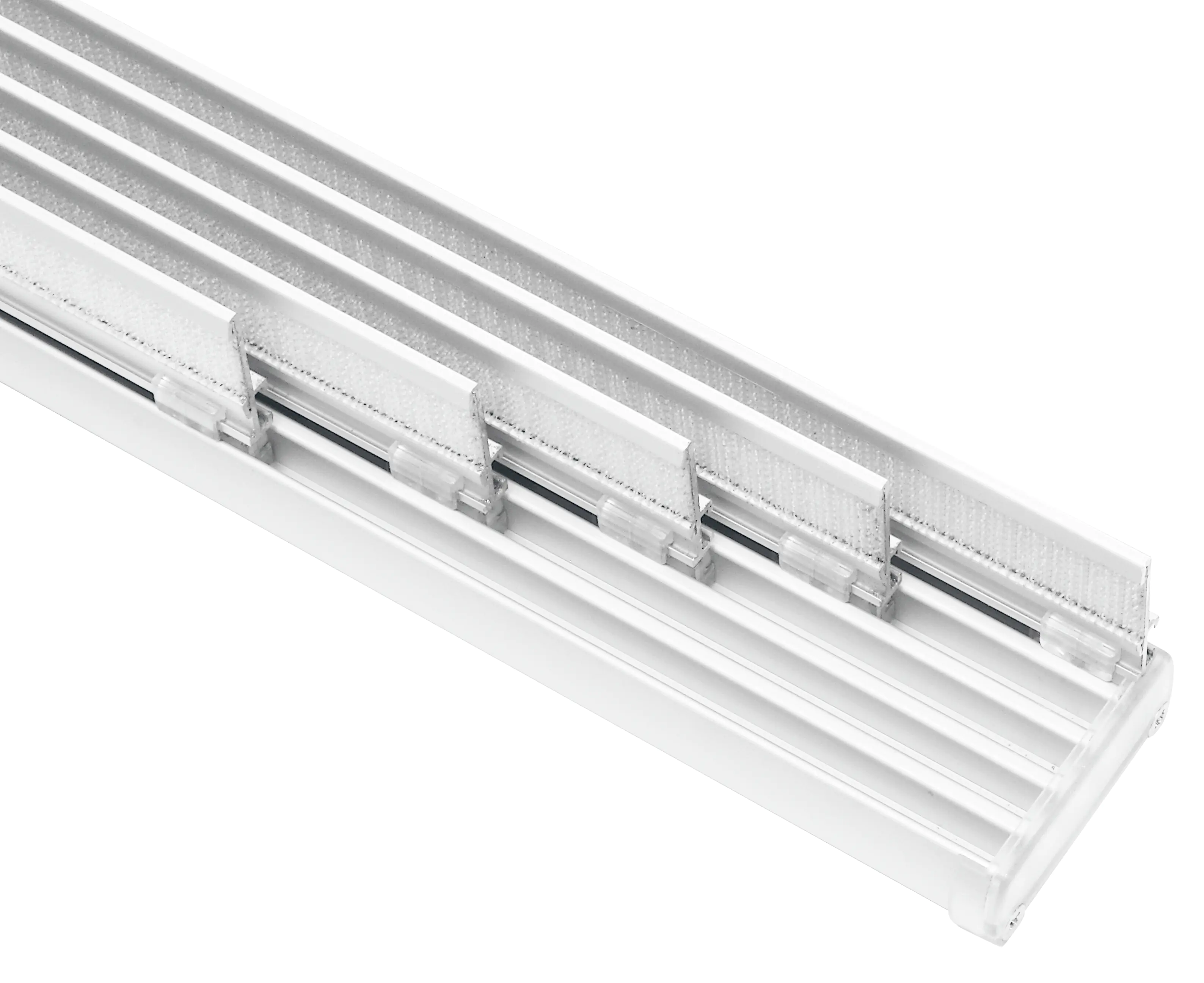 Gardinia Flächenvorhangschiene Komfort Komplett-Set 5-läufig weiß 280 cm