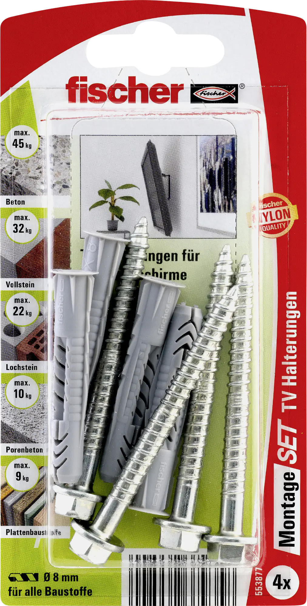 Fischer Montage-Set für Flachbild-TV