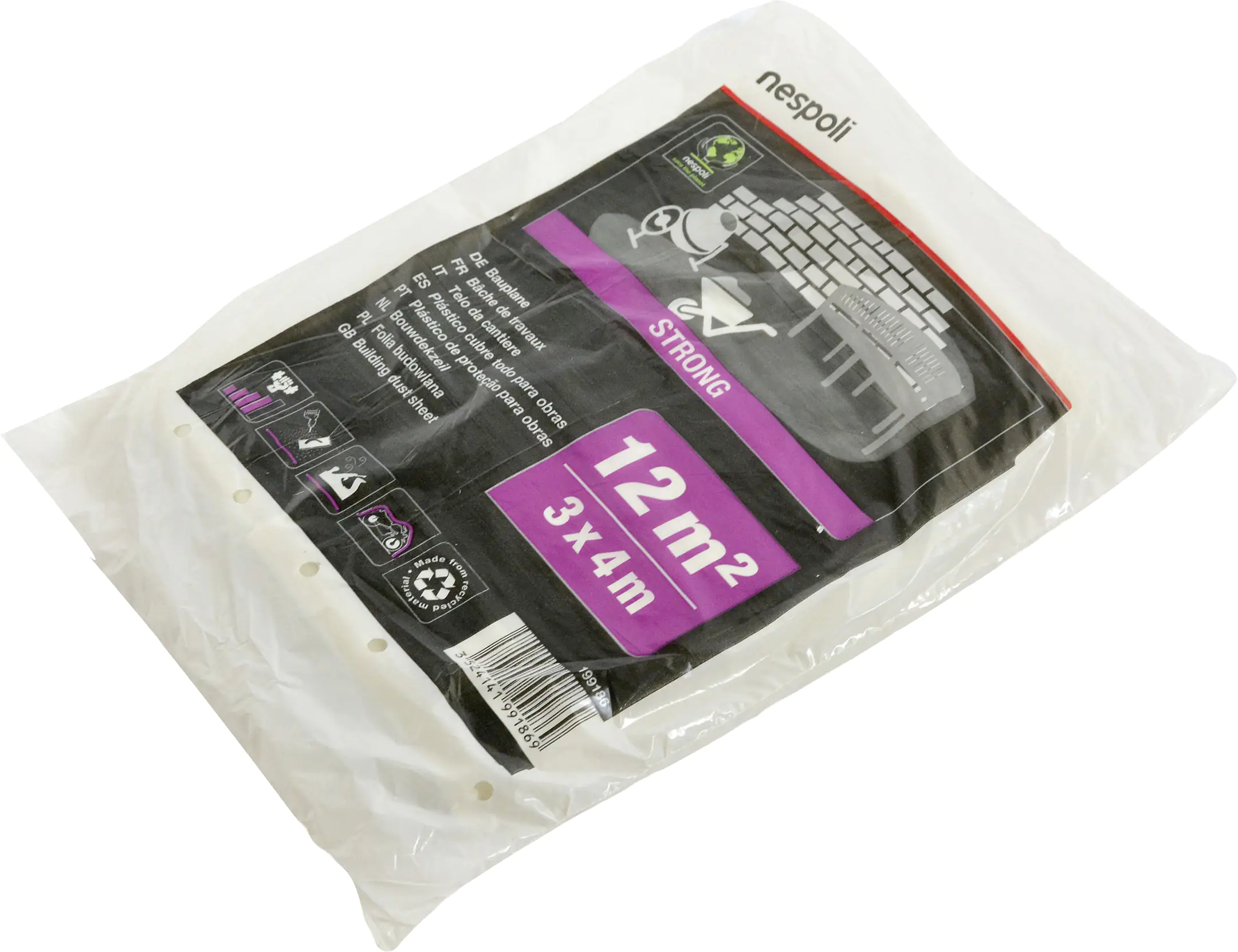 Nespoli Bauplane 38 my 3 x 4 m = 12 m² transluzent