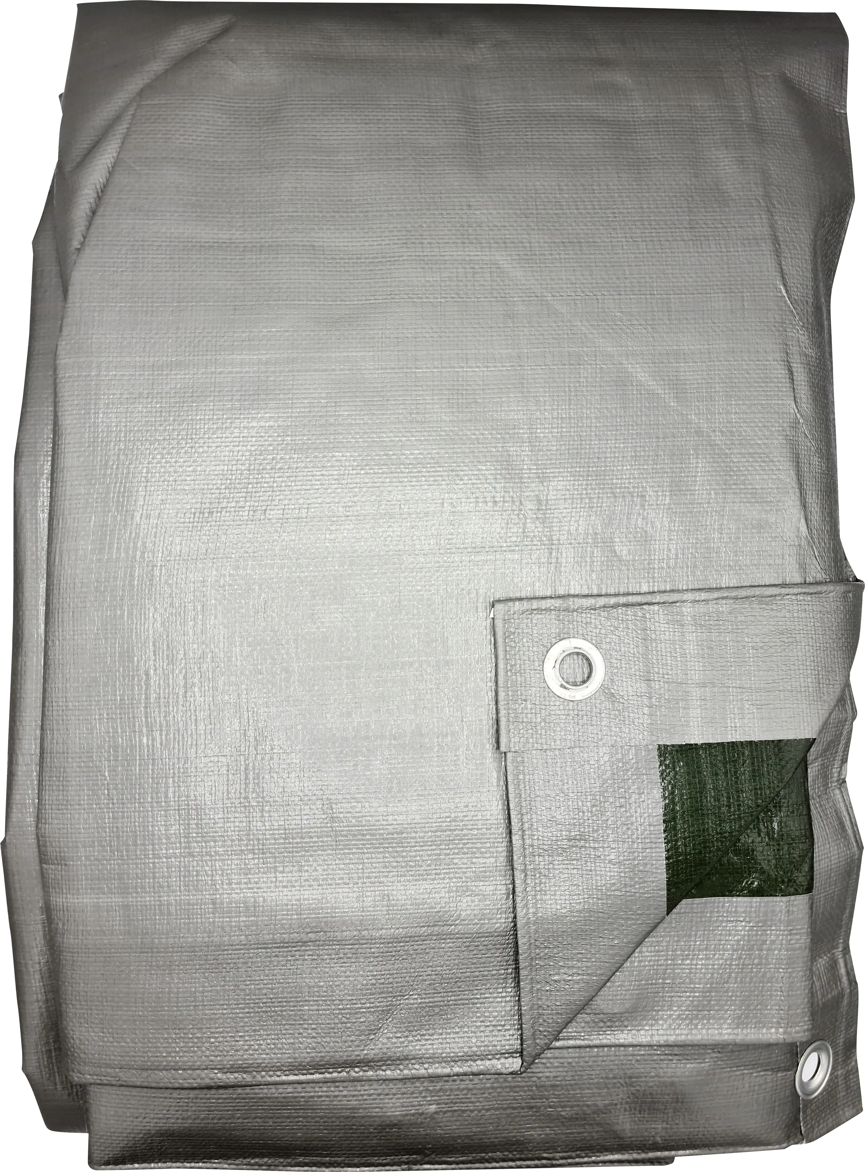 Jufol Schutzplane Profi+ silber/grün, 6 x 8 m, ca. 180g/m²