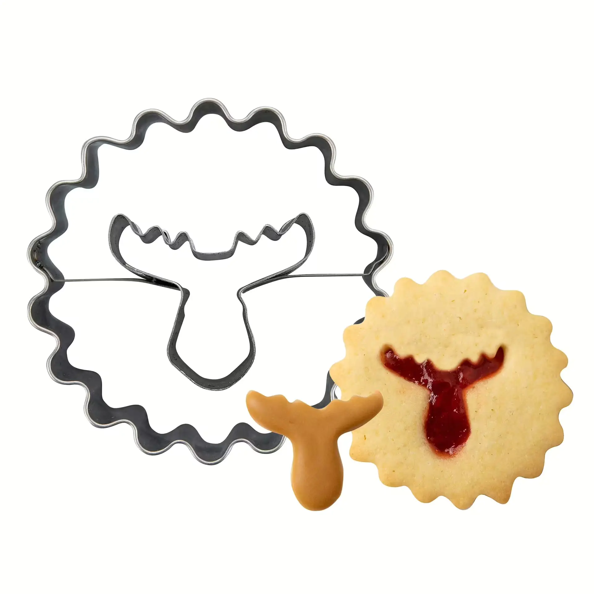 Zenker Ausstecher Linzer mit Elchkopf Zenker Ausstecher Linzer mit Elchkopf