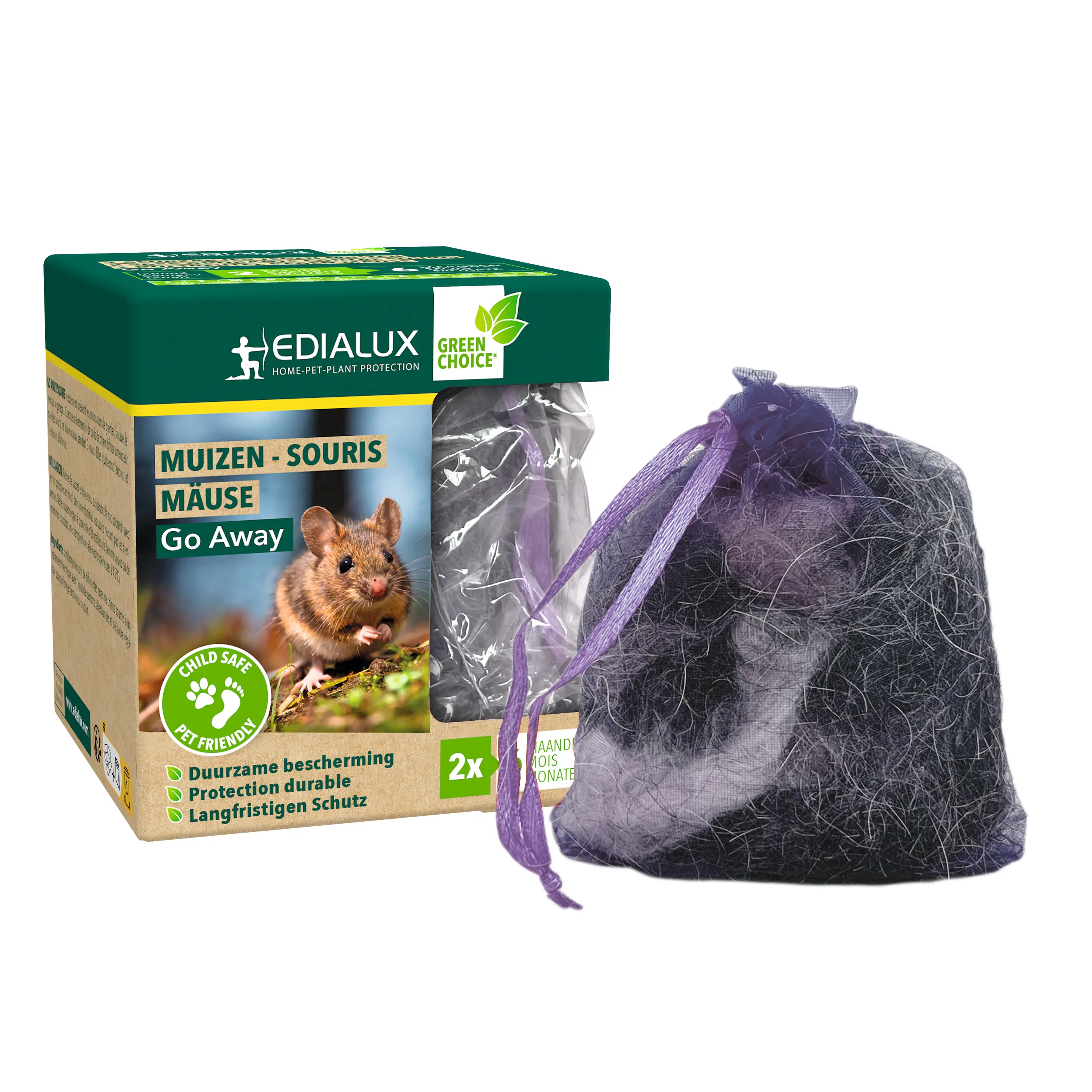 Edialux Mäuseabwehr Go Away Maus 2 Stück