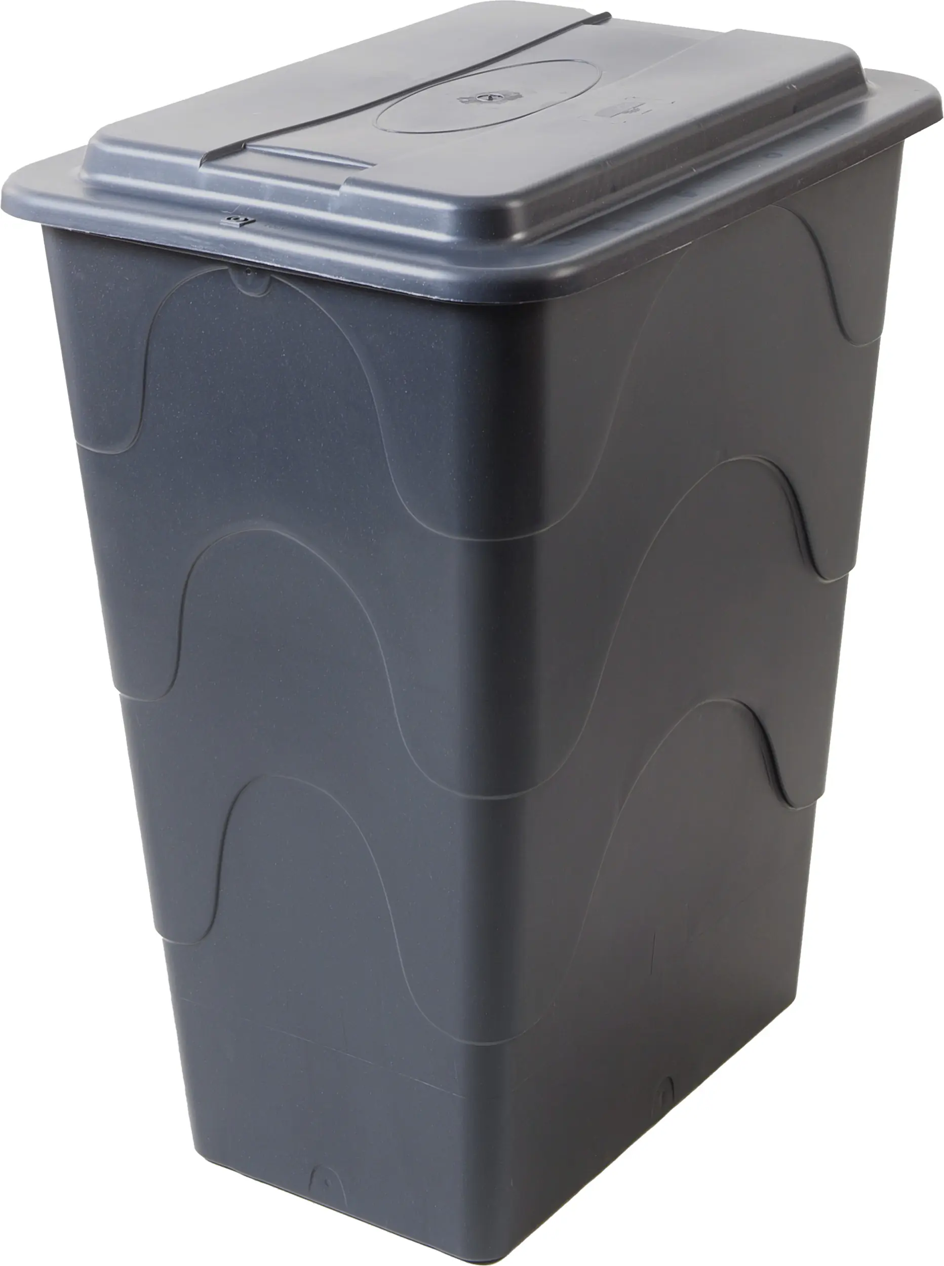 TrendLine Regentonne eckig mit Deckel und Hahn 280 L grau