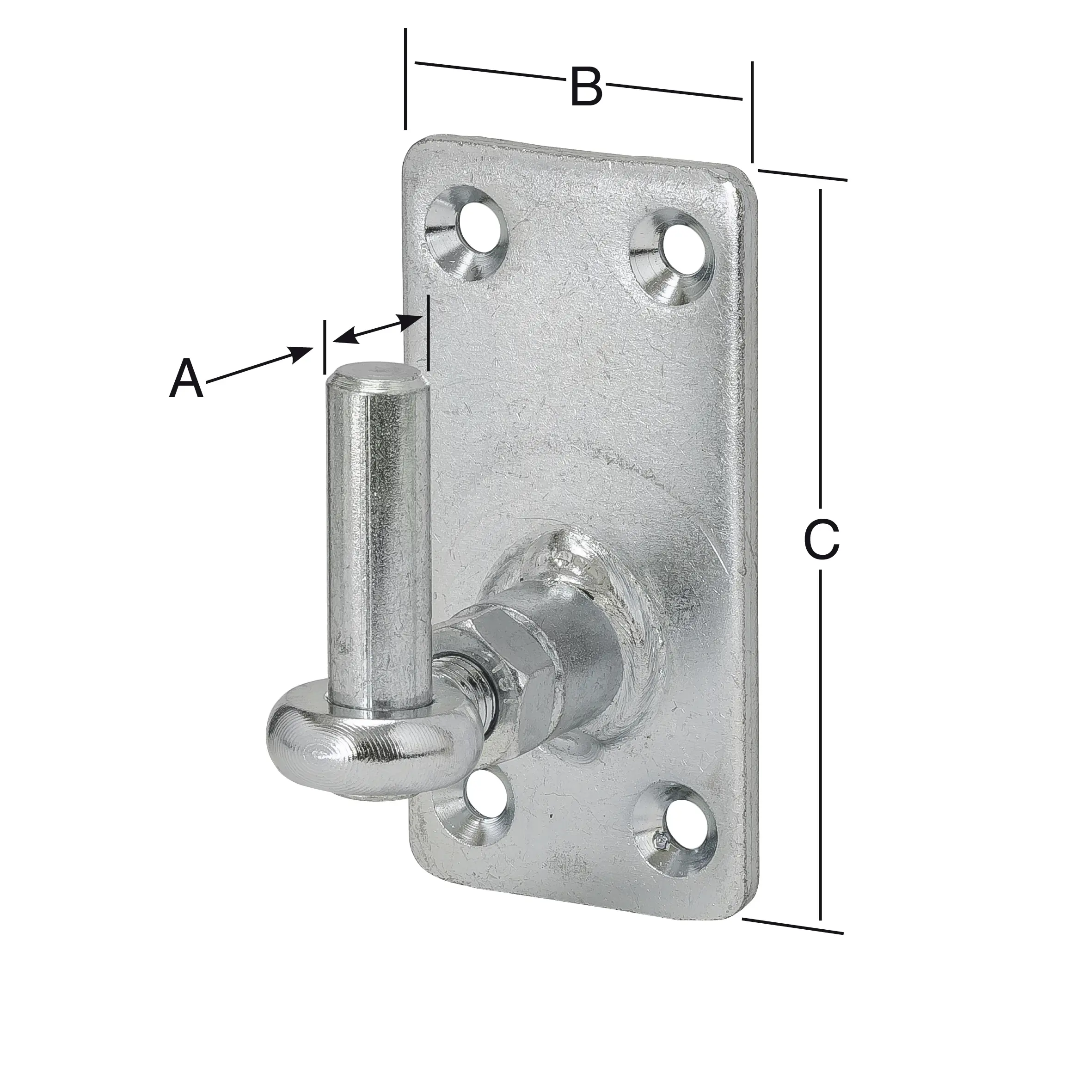 Vormann Verstellbare Kloben verzinkt 16 x 50 x 120 mm