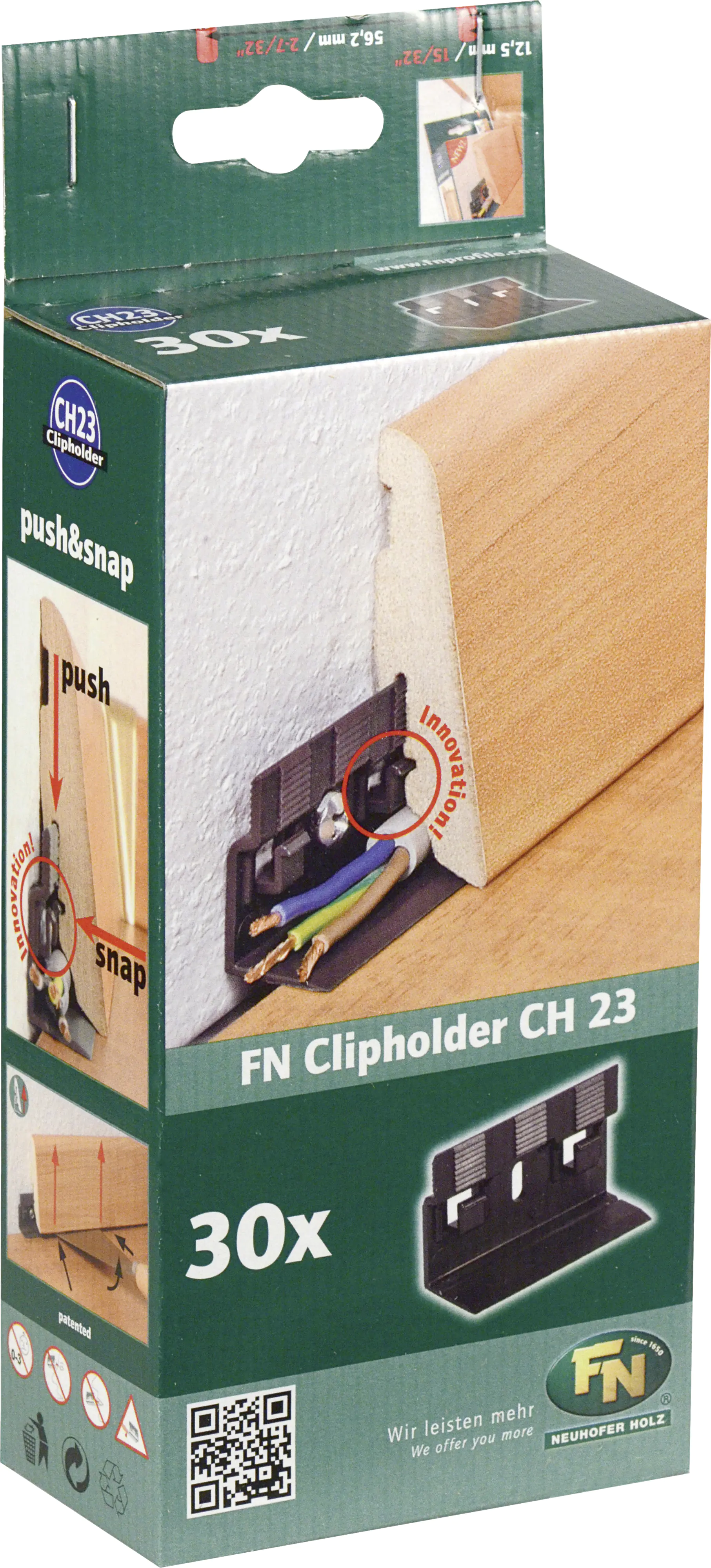 Leistenclip schwarz Leistenclip schwarz