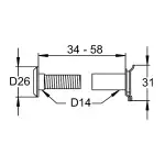 Alpertec Türspion Ø 14 mm