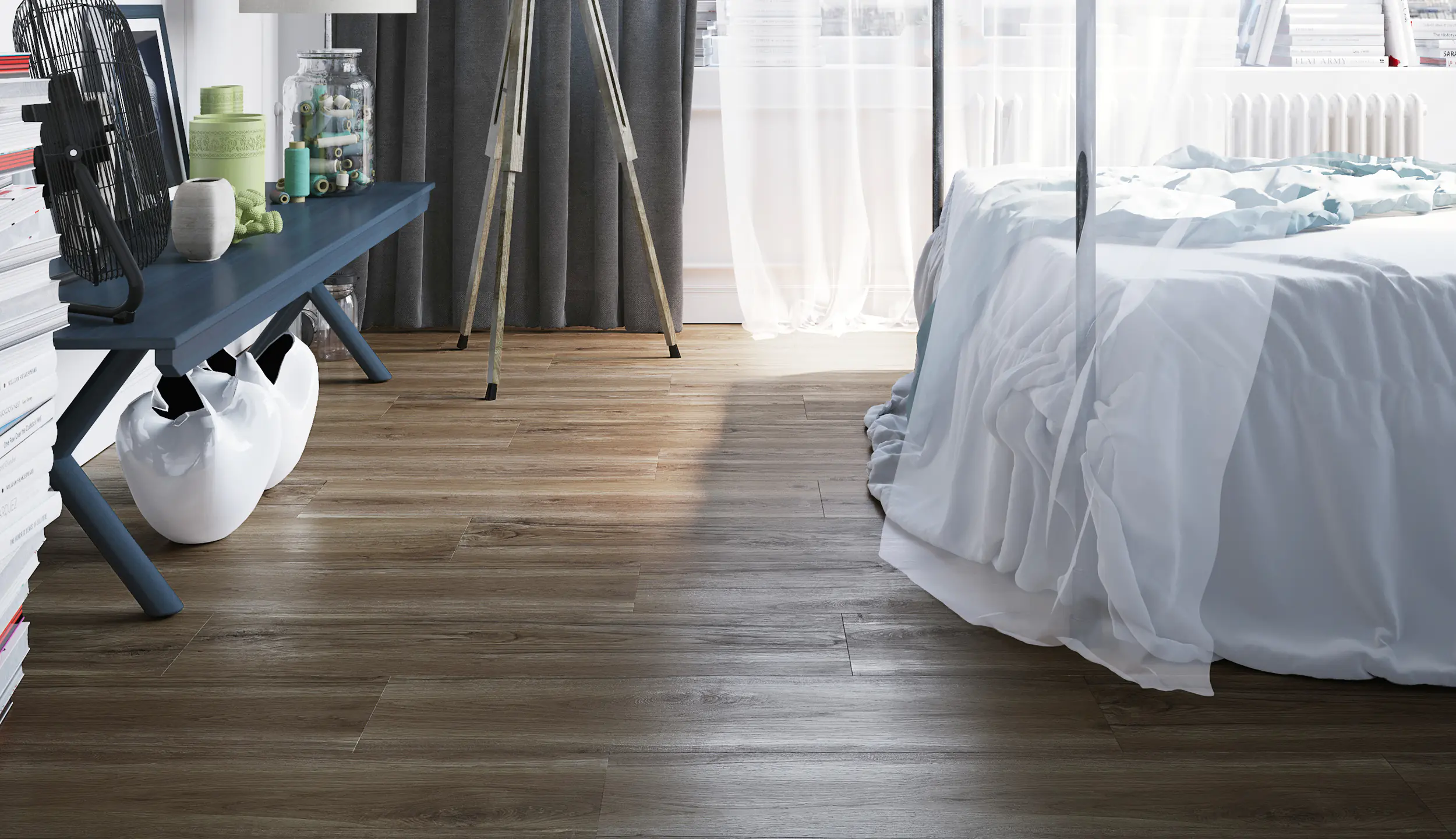 Bodenfliese Feinsteinzeug Oak 22,5 x 90 cm braun Bodenfliese Feinsteinzeug Oak 22,5 x 90 cm braun