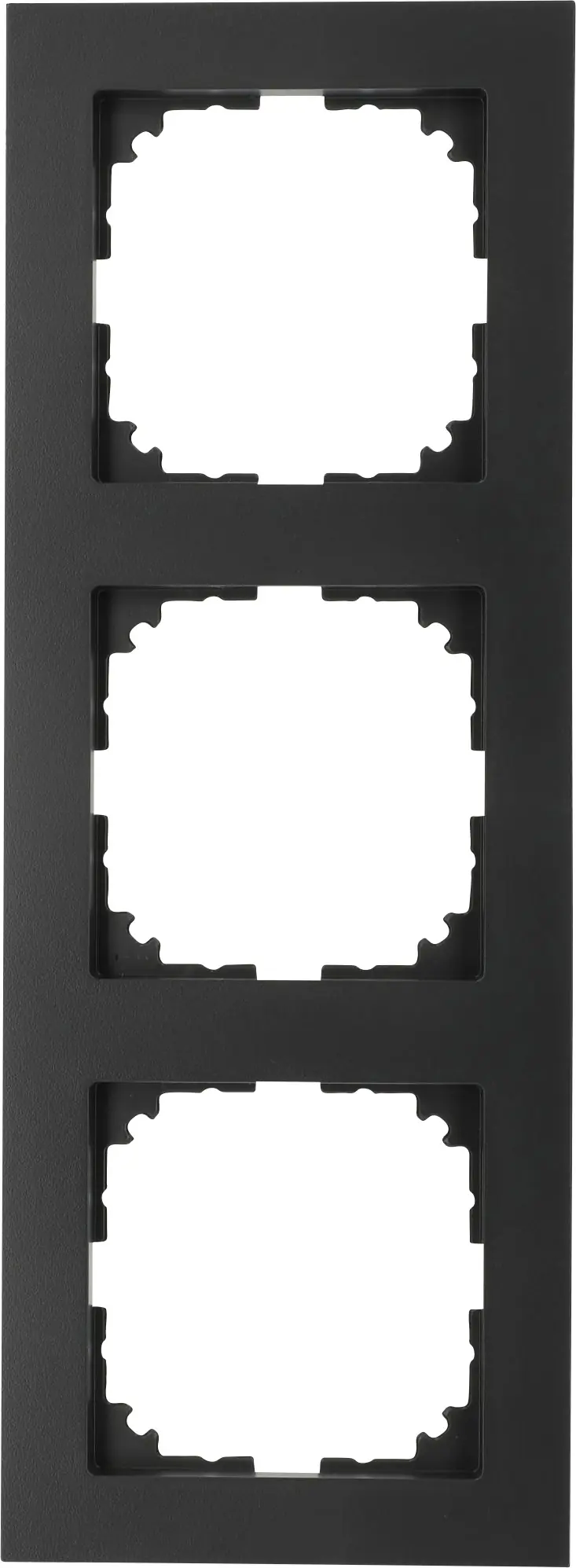 Merten Abdeckrahmen 3-fach M-Pure, anthrazit, MEG4030-3614