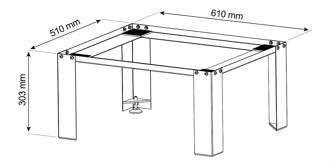 Sanicomfort Waschmaschinenerhöhung weiß