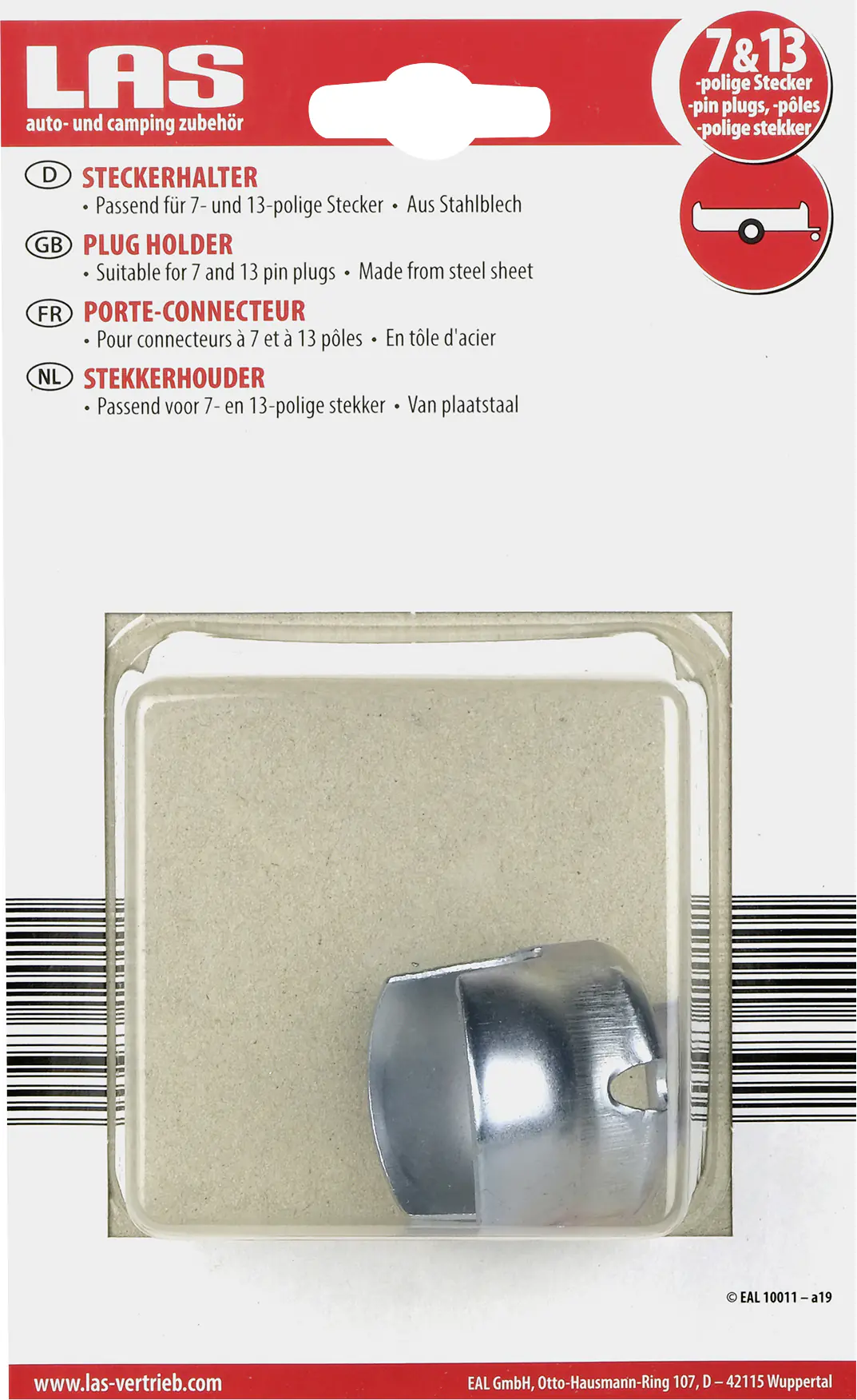 LAS Steckerhalter für 7- und 13-polige Stecker