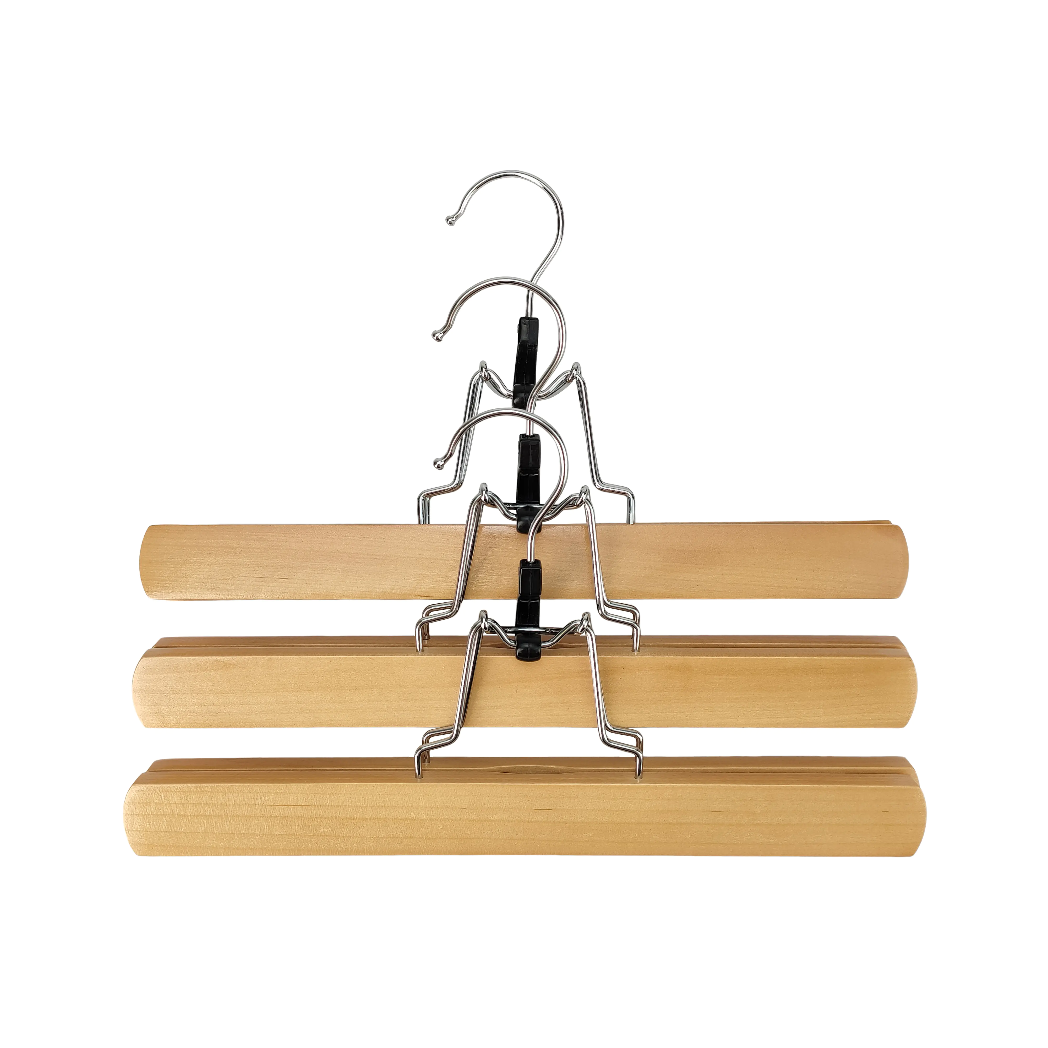 TrendLine Hosenklemmbügel 3er Pack Holz natur TrendLine Hosenklemmbügel 3er Pack Holz natur