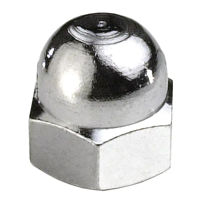 Hutmuttern M4 Messing - 6 Stk.