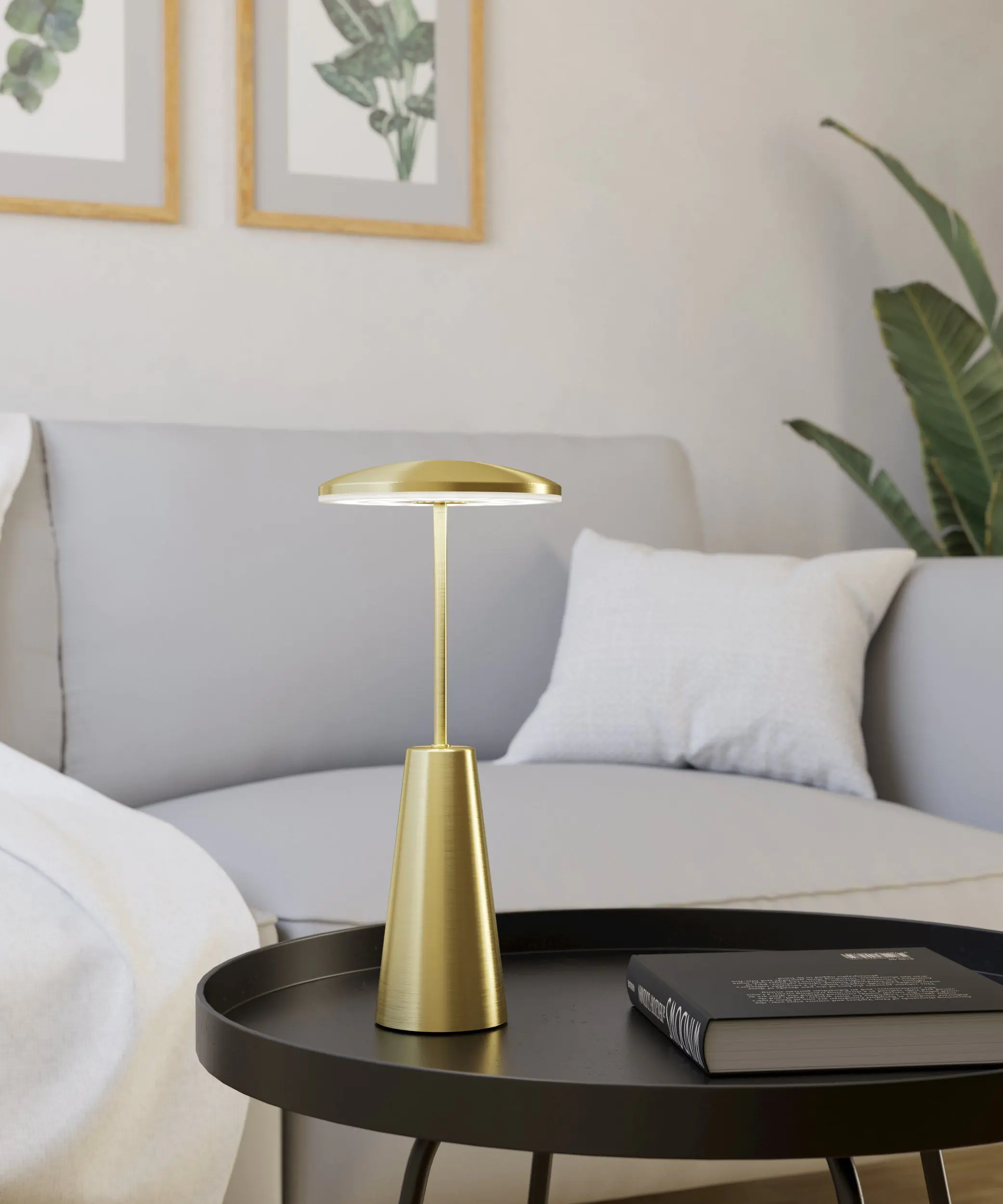 Eglo Tischleuchte Piccola messing 28 x 13 cm 