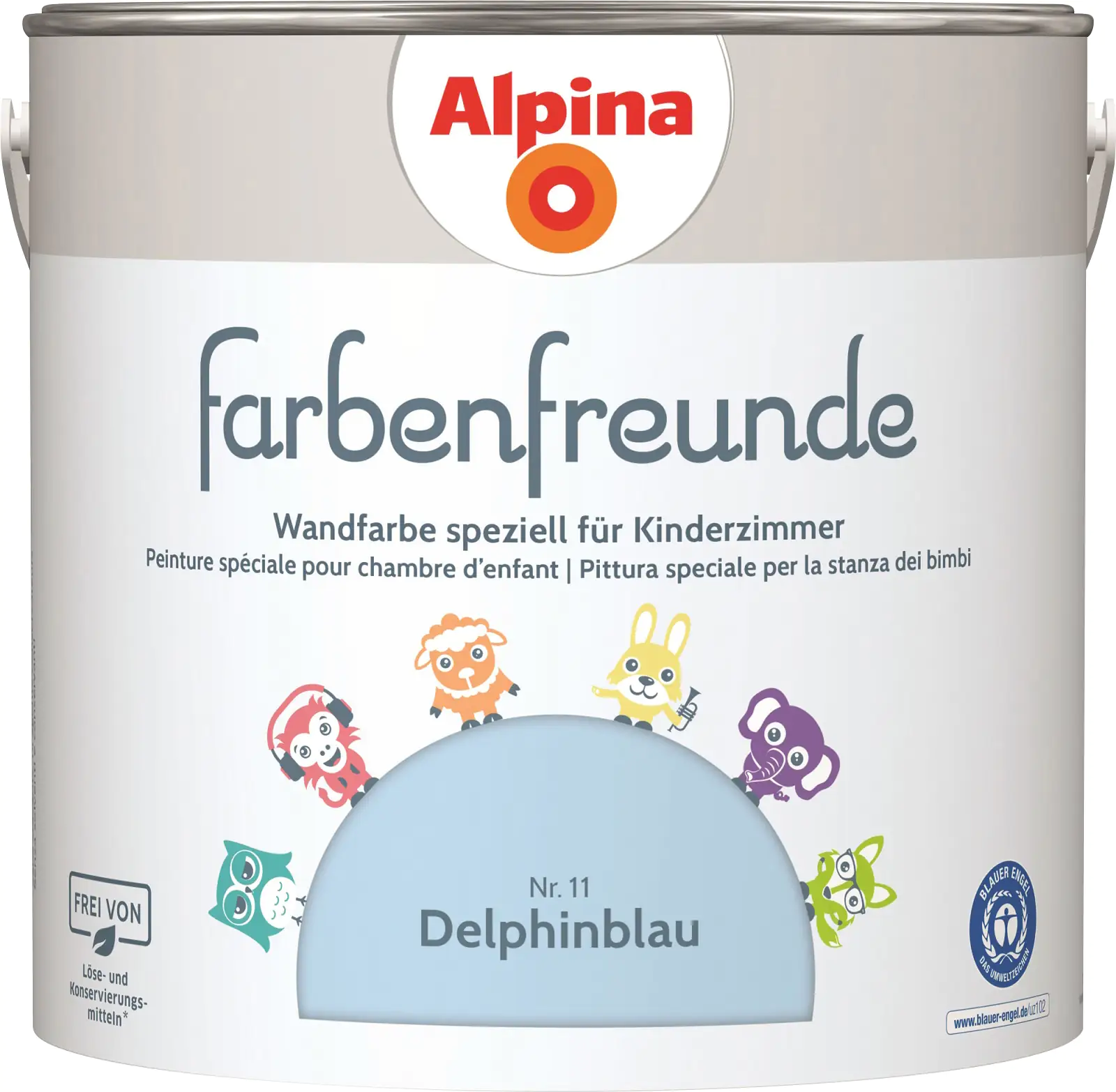 Alpina Farbenfreunde Nr. 11 delphinblau 2,5 L matt Alpina Farbenfreunde Nr. 11 delphinblau 2,5 L matt