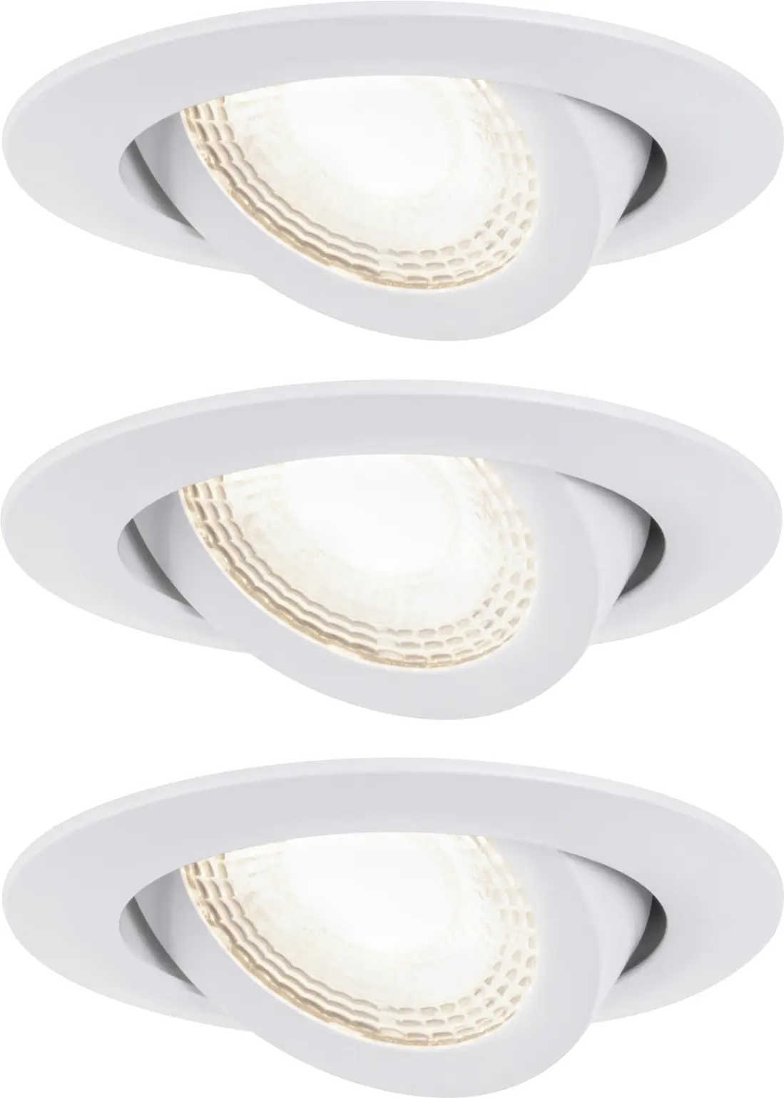 Paulmann LED Einbauleuchte 3er-Set weiß schwenkbar