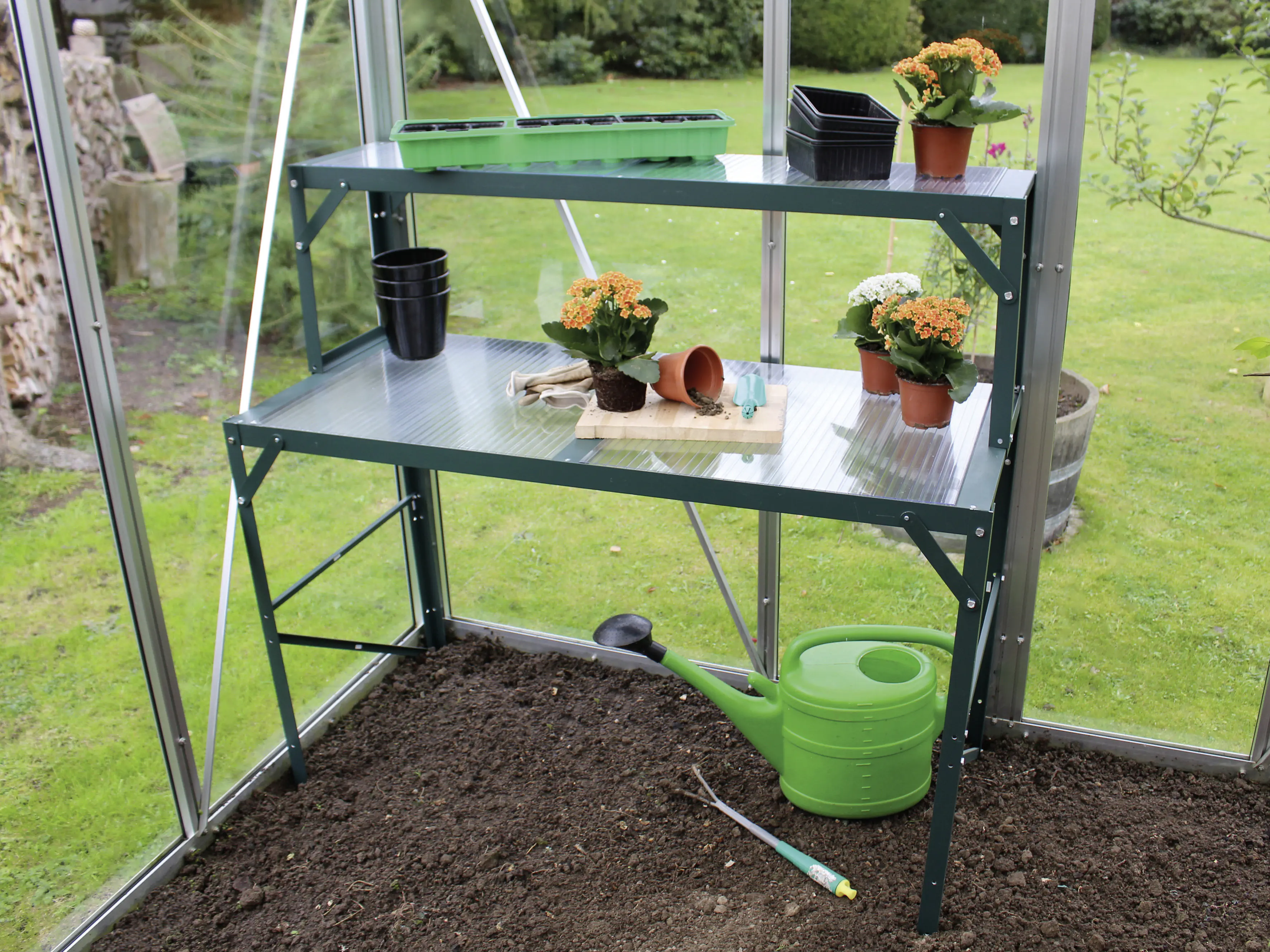 Vitavia Alu-Tischaufsatz 121 x 28 x 39 cm smaragd 16 mm HPK