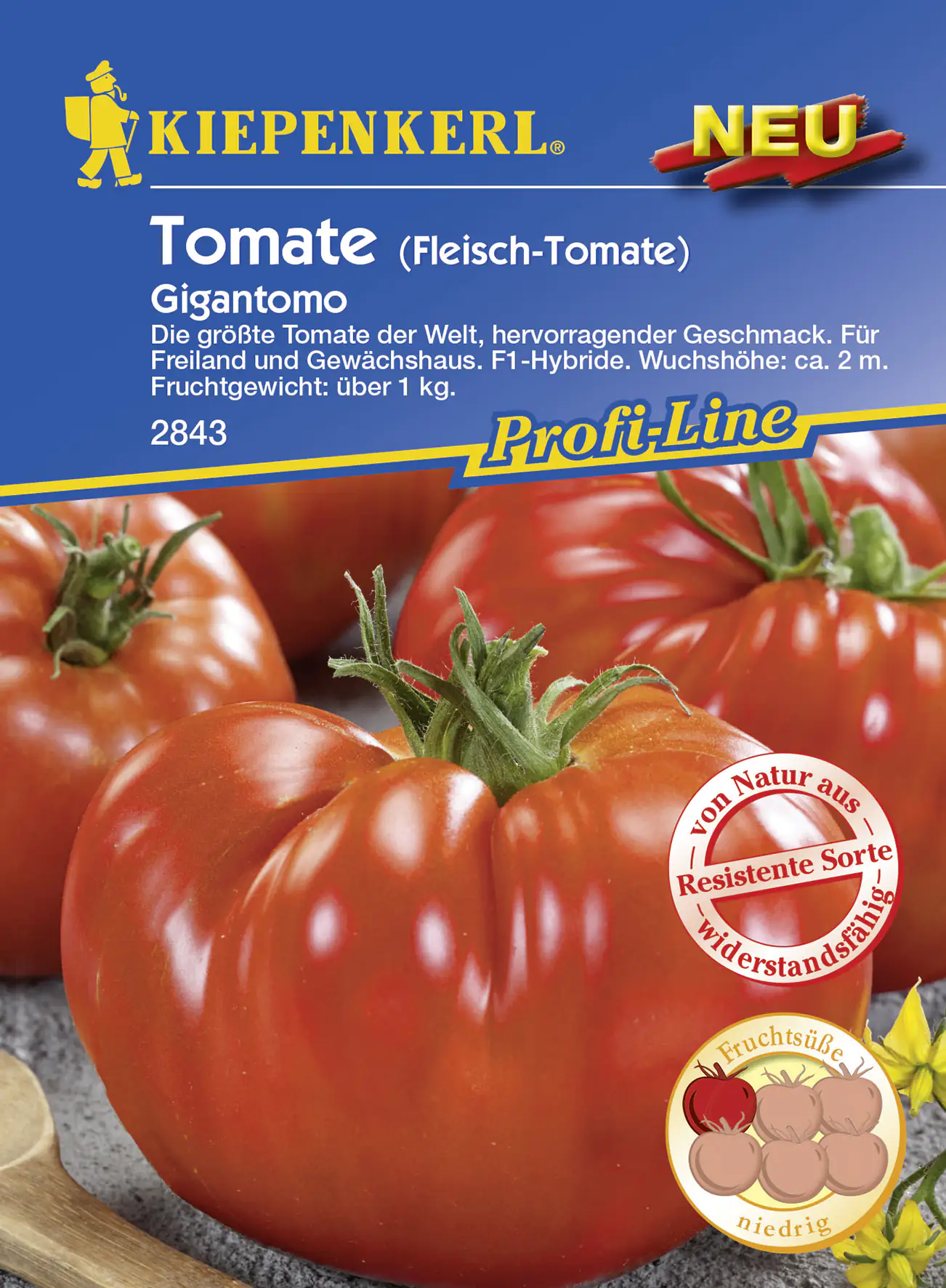 4000159178434 Kiepenkerl Fleisch-Tomate Gigantomo F1 Inhalt reicht für 8 Korn