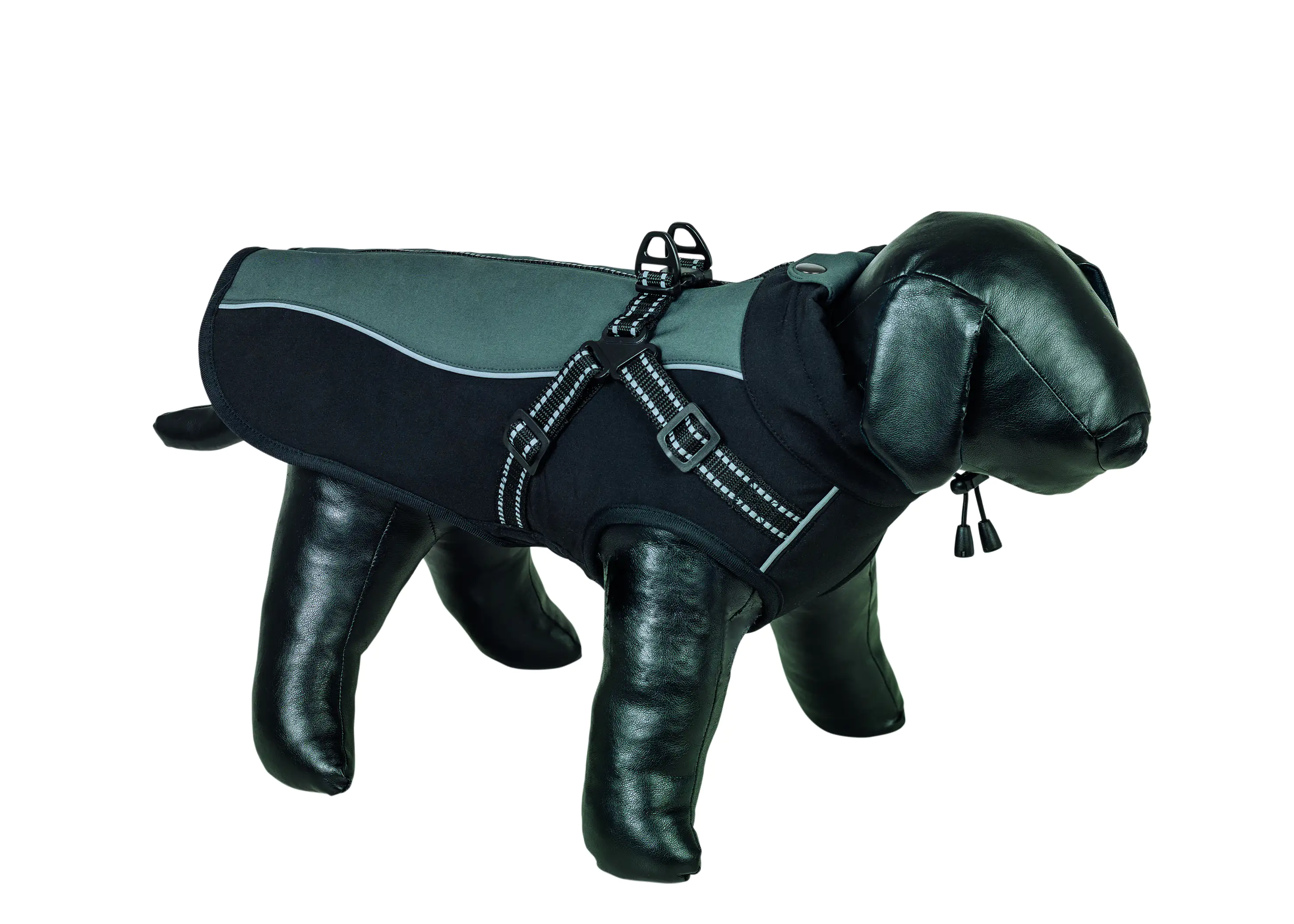Nobby Hundemantel Meta 2 in 1 schwarz-grau