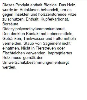 Rundkopfpfosten Kiefer 105 x 9 x 9 cm kesseldruckimprägniert