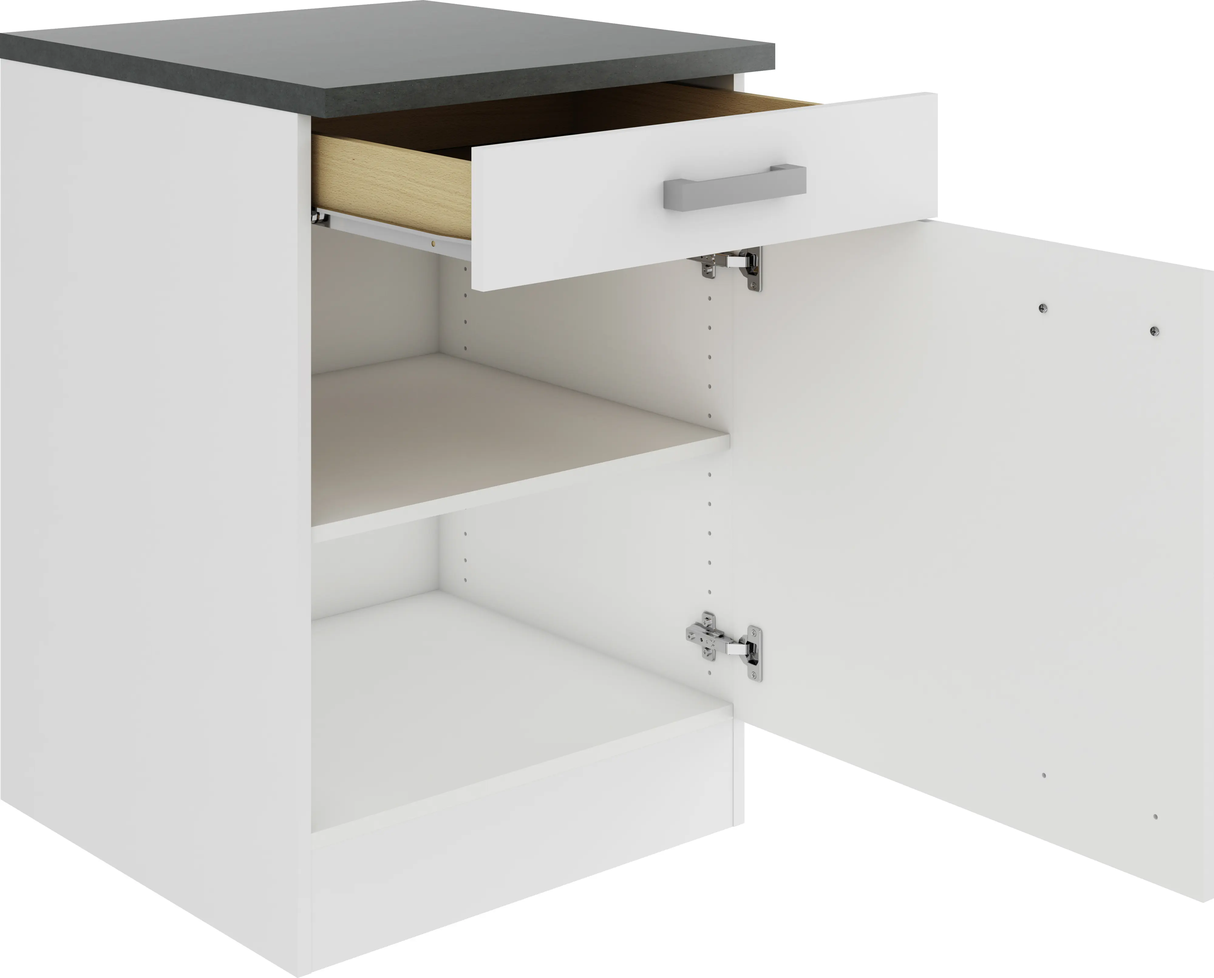 Optifit Unterschrank Oslo 214 weiß 60 cm