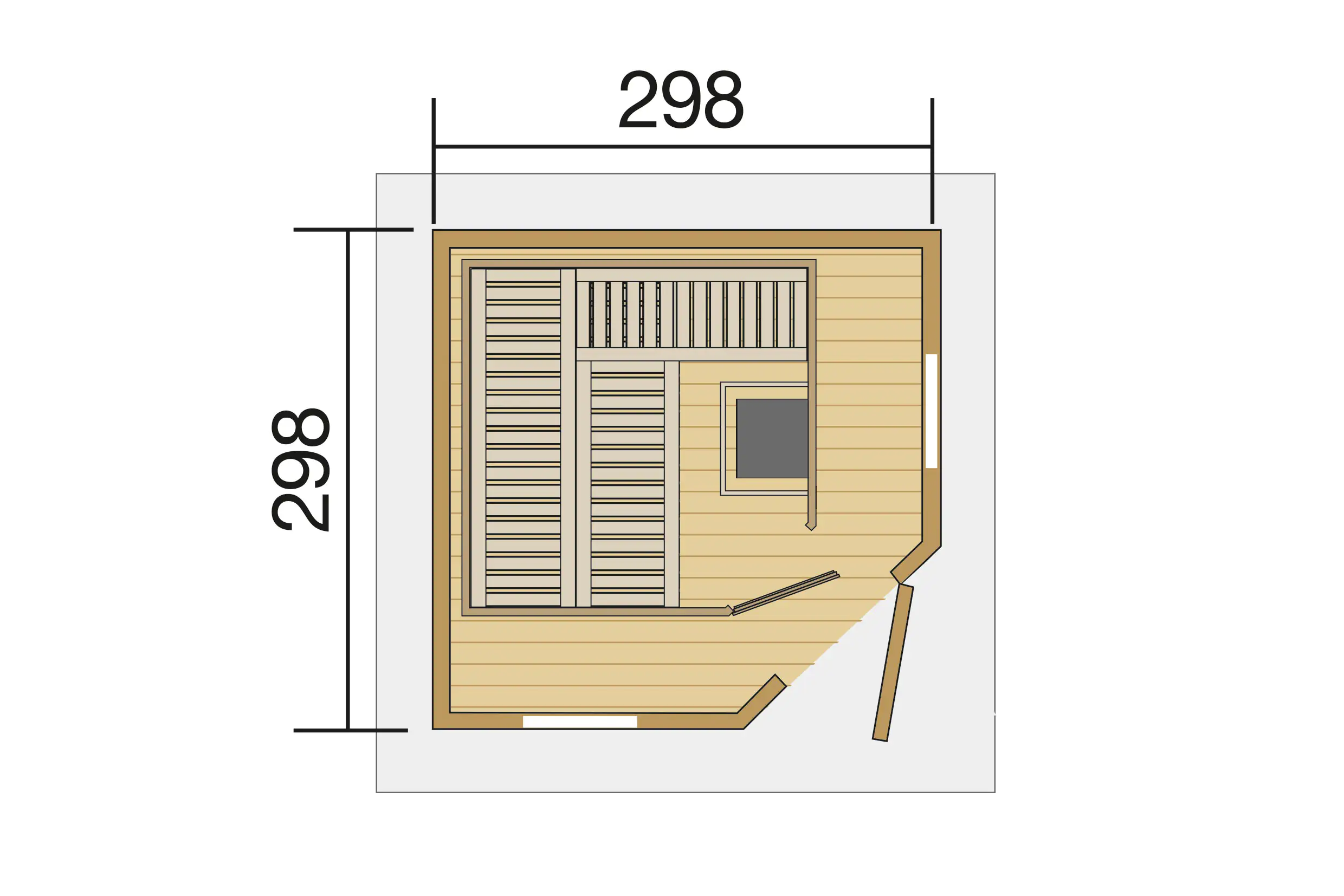 weka Saunahaus SALO Gr. 1 Sparset 7,5 kW BioS natur weka Saunahaus SALO Gr. 1 Sparset 7,5 kW BioS natur