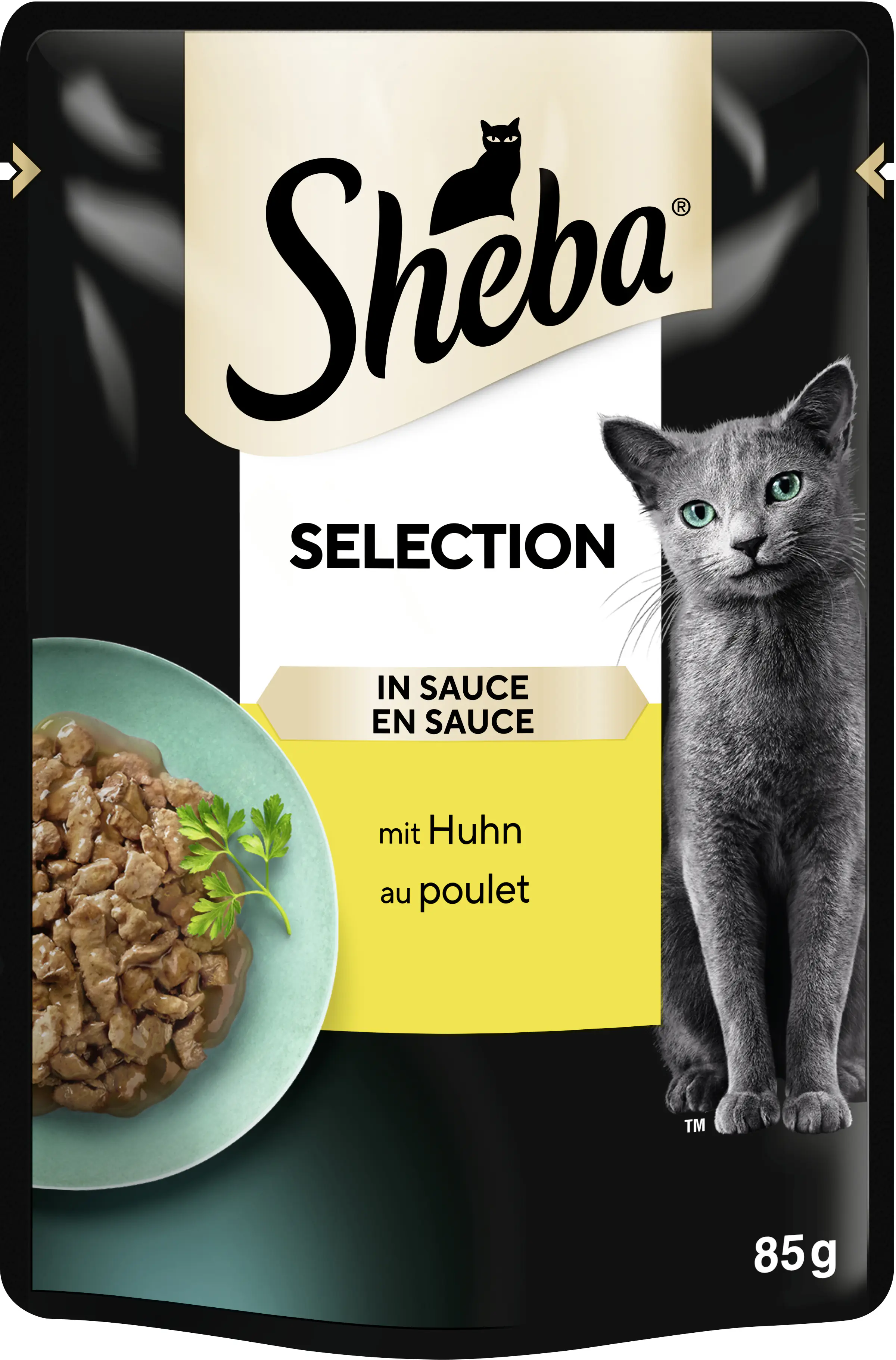 Sheba Selection in Sauce Katzennassfutter Adult  85 g Huhn
