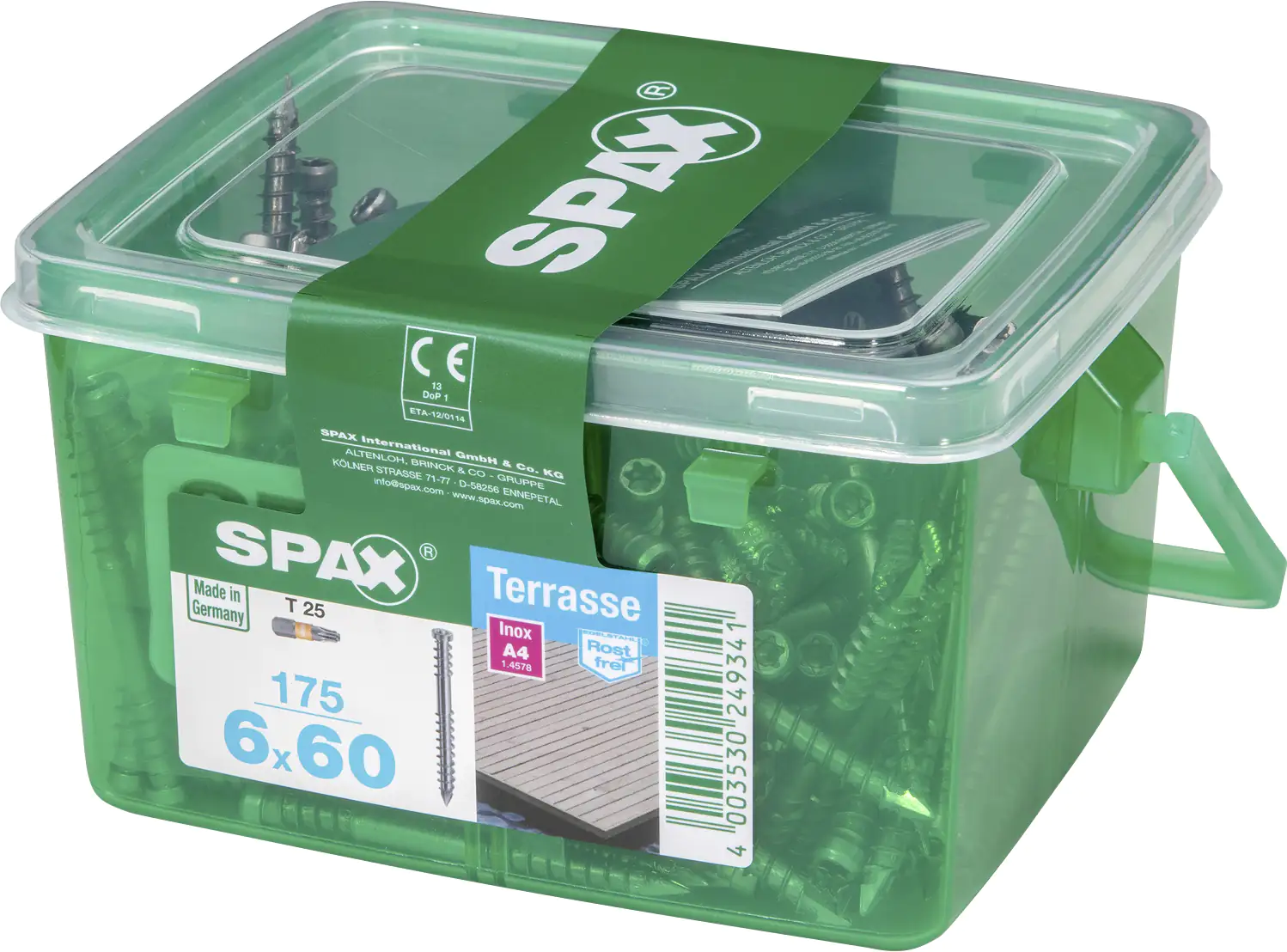 Spax Terrassenschrauben 6.0 x 60 mm TX 25 - 175 Stk.