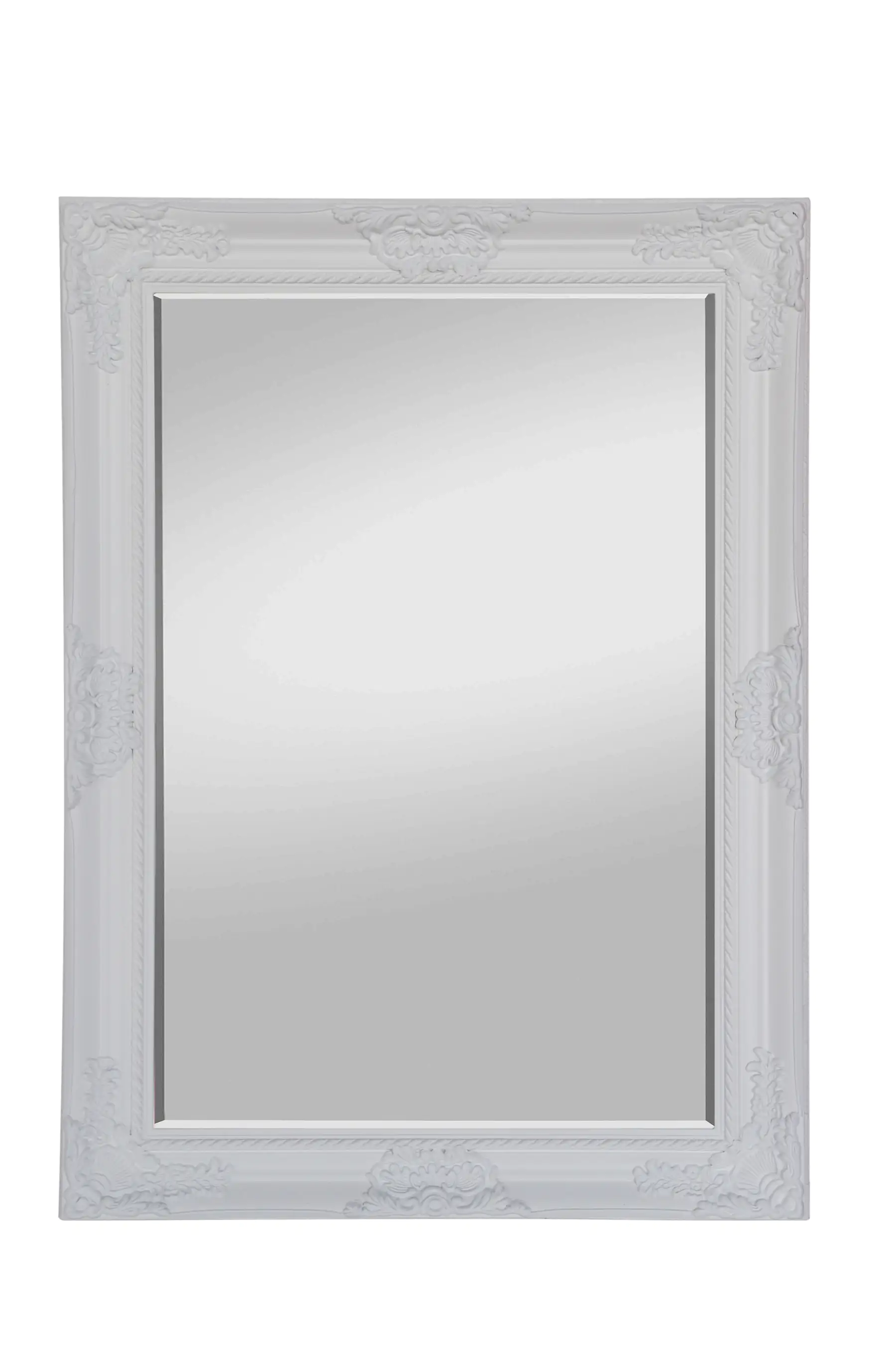 TrendLine Wandspiegel Antik weiß 77 x 107 cm