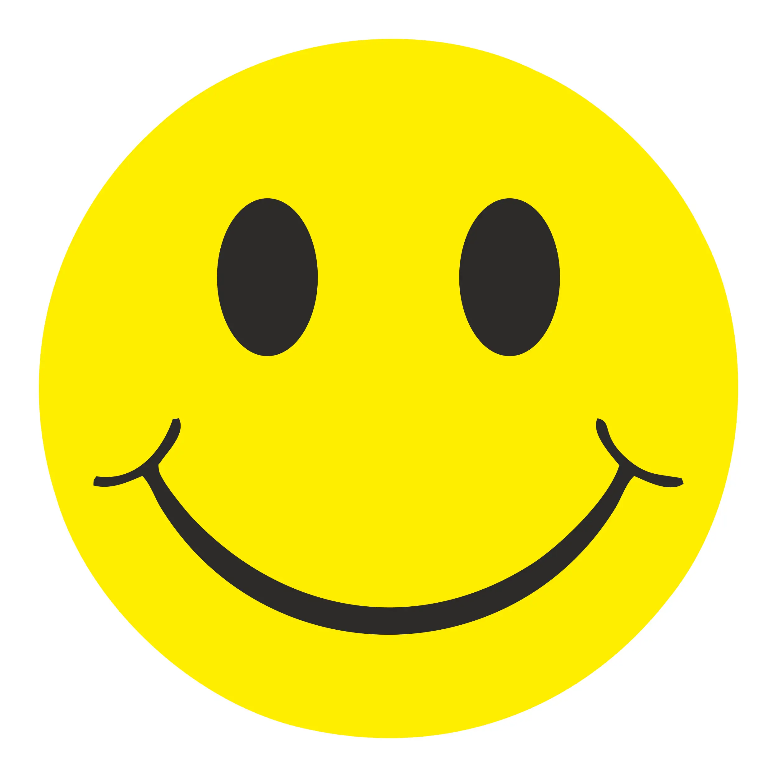 Hermann Schütz Aufkleber Smily Ø 80mm