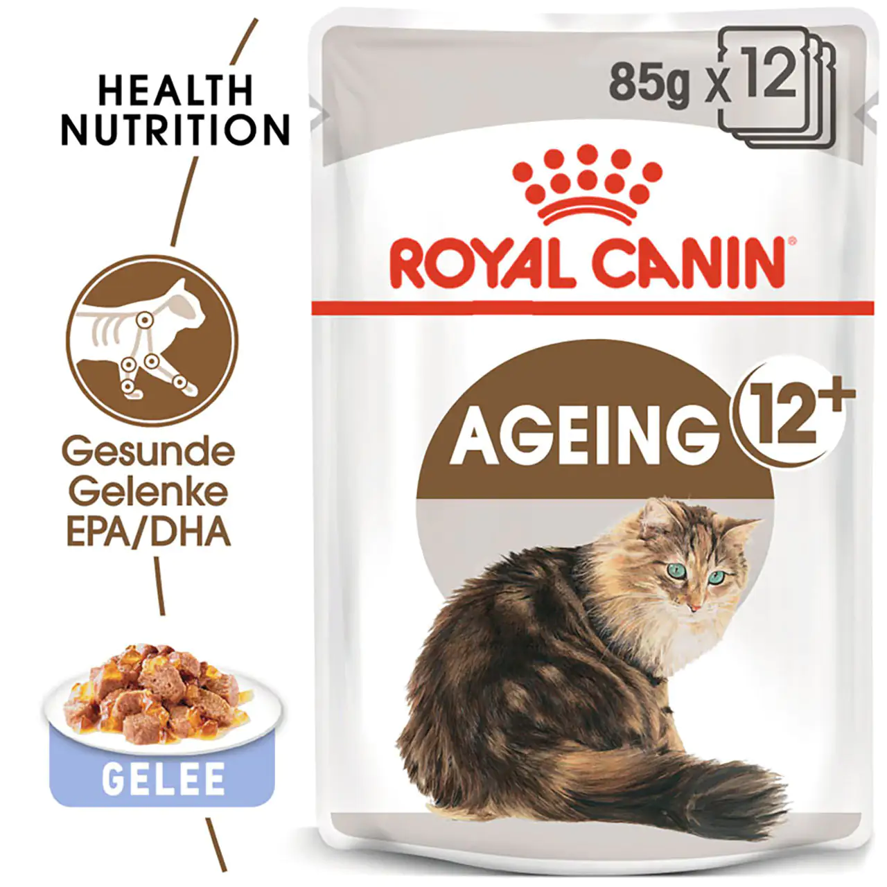 Royal Canin Senior Ageing 12+ in Gelee Nassfutter 85 g