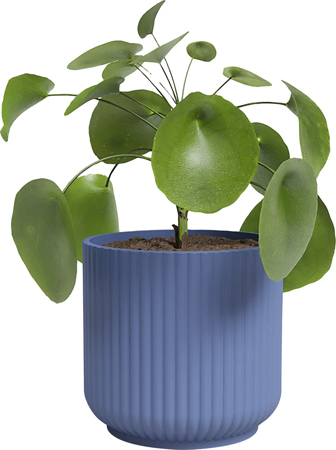 Artevasi Übertopf Luna Keramik blau matt Ø 12 x 11 cm 