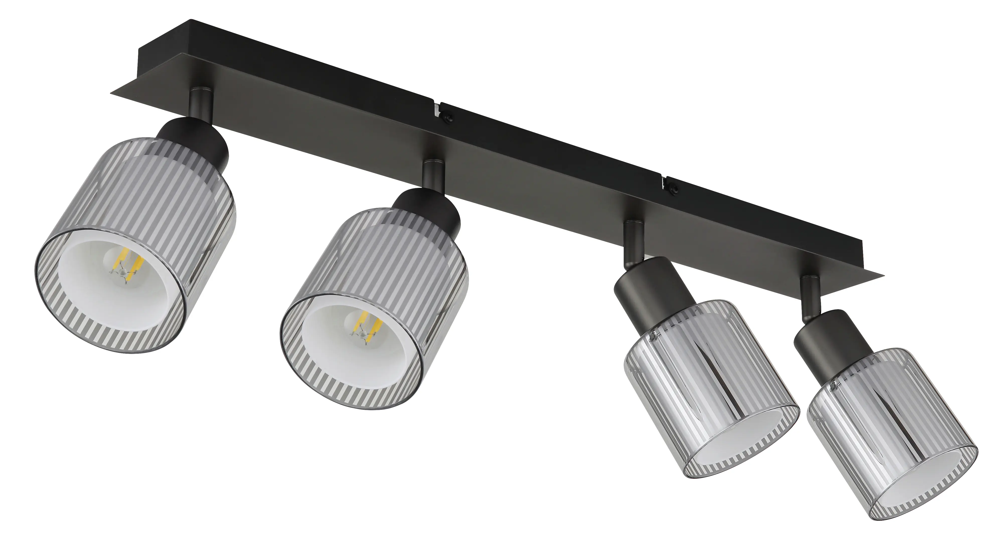 Globo Strahler Villegas 56 x 18,6 cm L x H schwarz-chrom matt