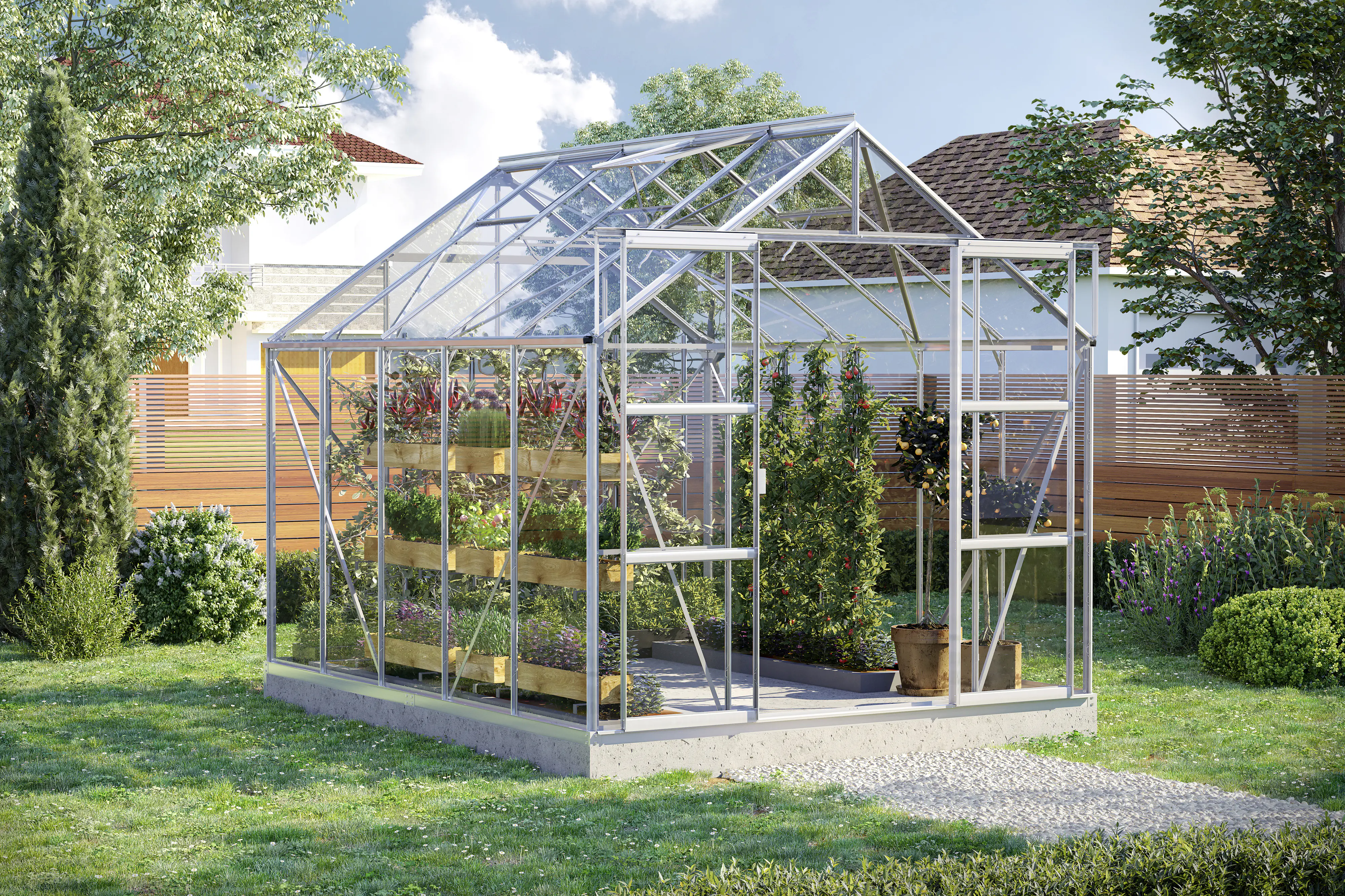 Vitavia Gewächshaus Uranus 8300 254 x 317 cm 3 mm Sicherheitsglas