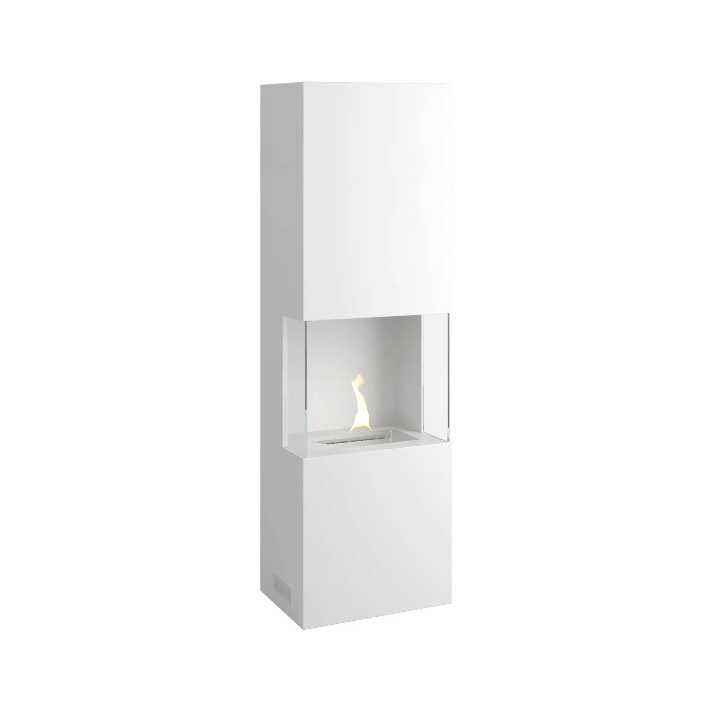 Tenderflame Ambientekamin Indie Stahl weiß 2kW