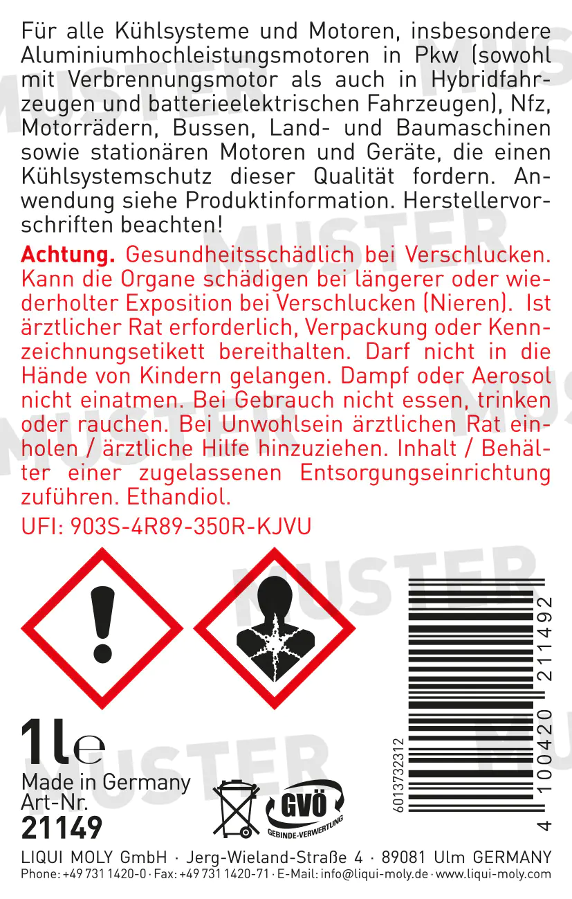 Liqui Moly Kühlerfrostschutz KFS 11 1 L