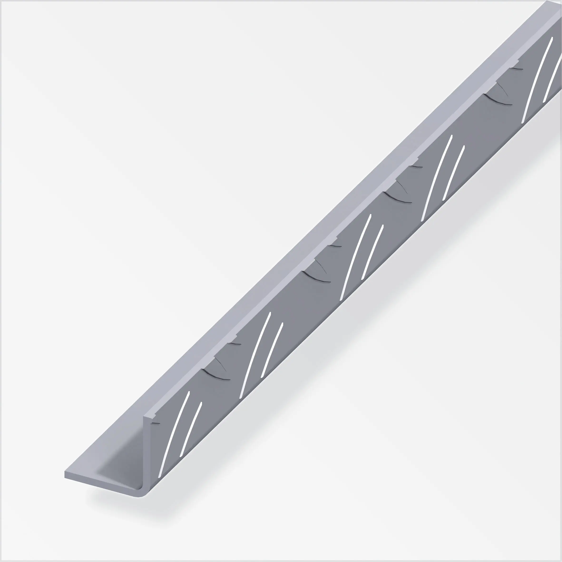 alfer Winkel 2.5 m, 46.9 x 46.9 mm Aluminium roh blank