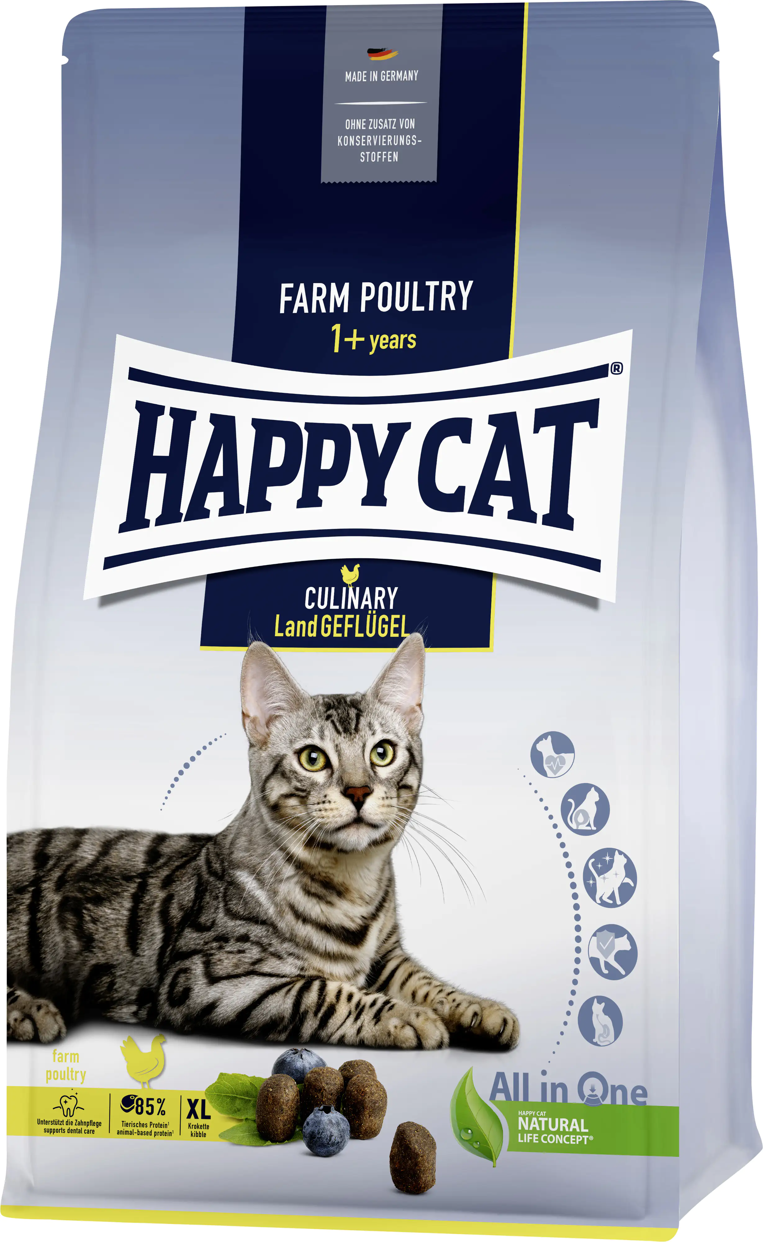 HappyCat Katzenfutter Culina Land Geflügel 1,3 kg