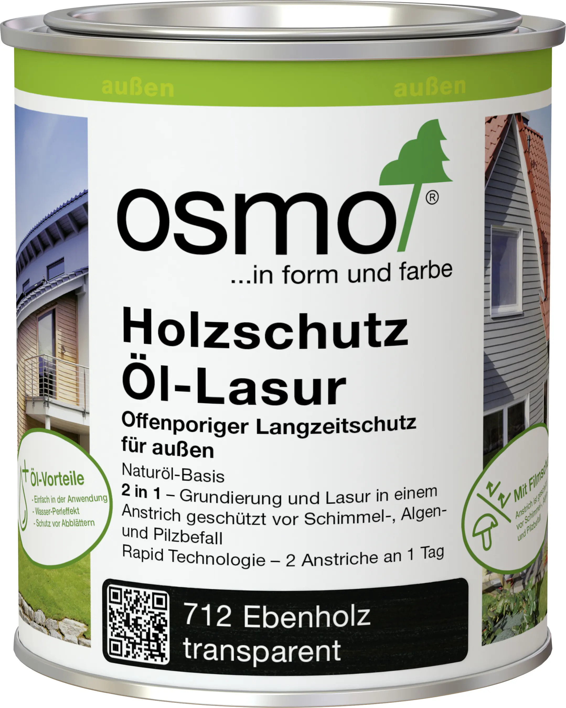 Osmo Holzschutz Öl-Lasur 750 ml ebenholz Osmo Holzschutz Öl-Lasur 750 ml ebenholz