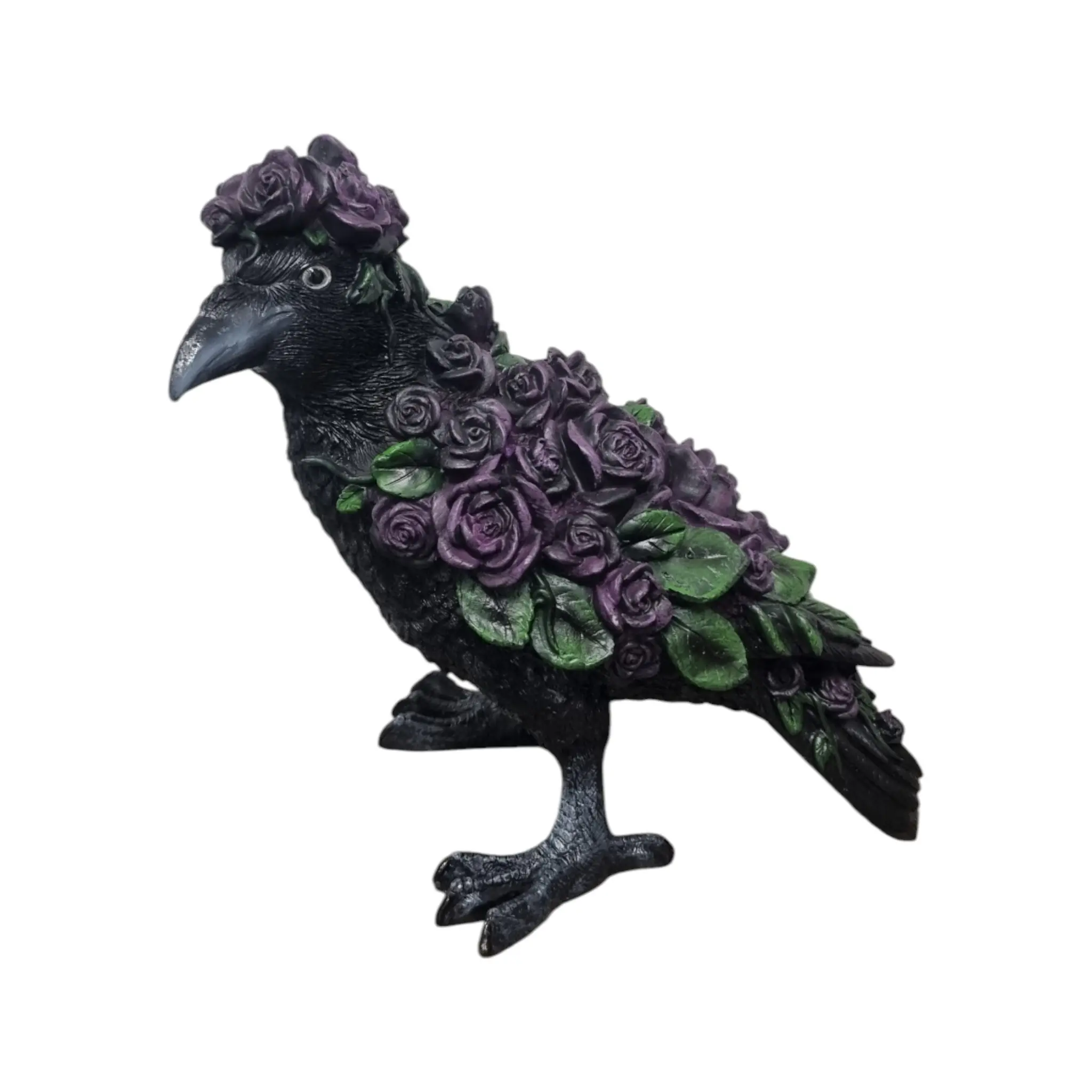 Dekofigur Rabe 25 x 16 x 25 cm schwarz