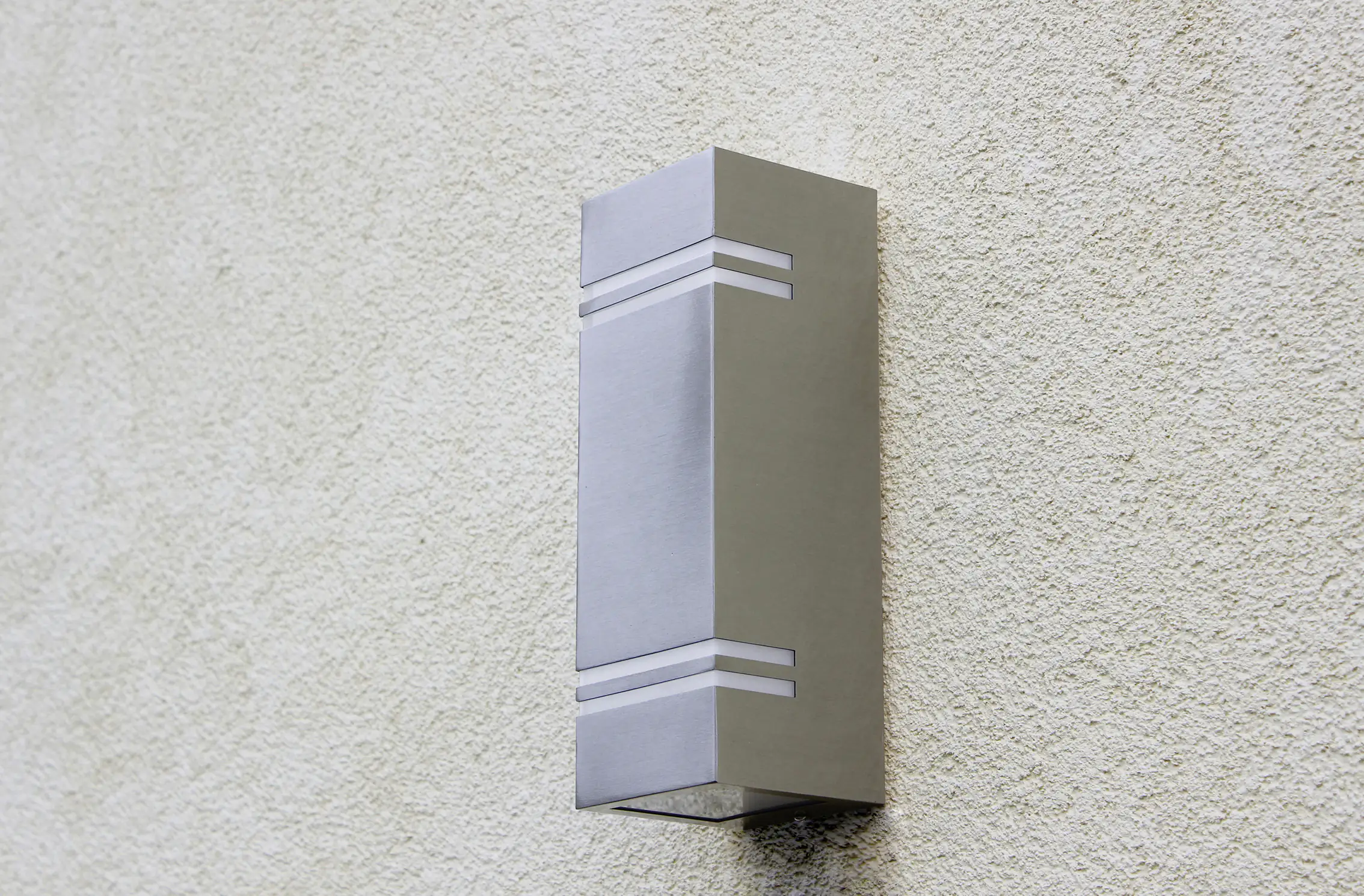 4250294311818_2675448 Lutec LED Außenwandleuchte Stripes Edelstahl Up- & Downlight