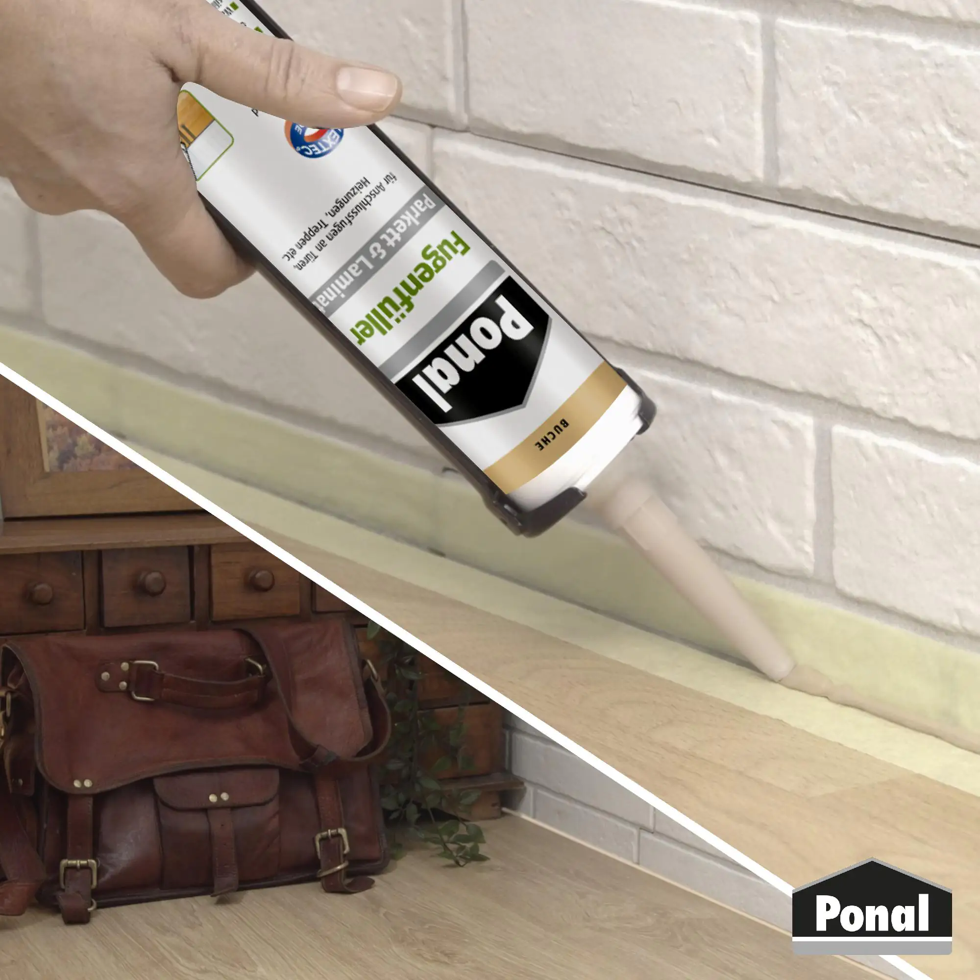 Ponal Fugenfüller Parkett & Laminat 280 ml Kartusche, Buche