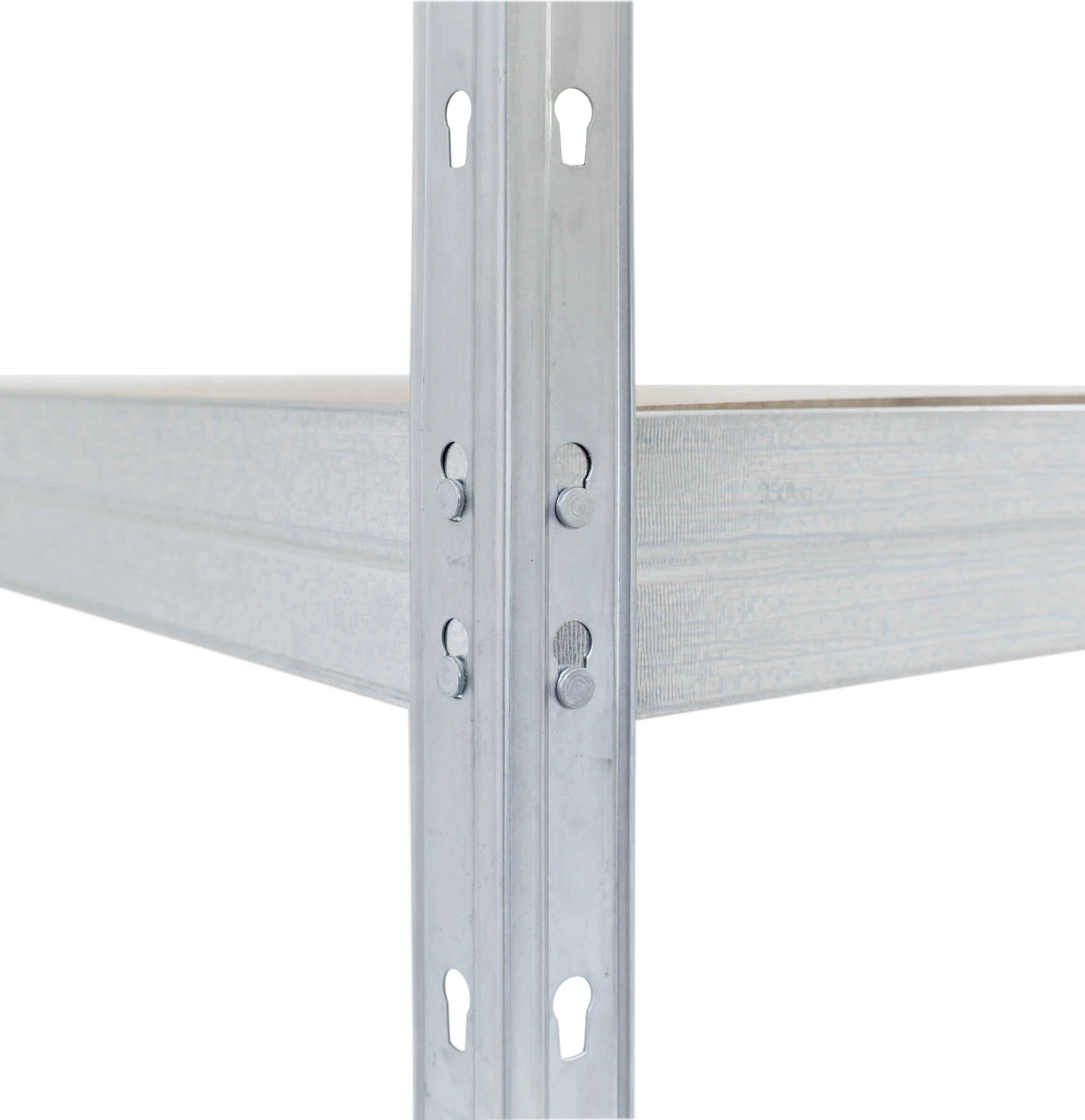 8586002700527_2148563 Rivet Metallsteckregal S 180 x 75 x 35 cm 4 Holzböden 700 kg