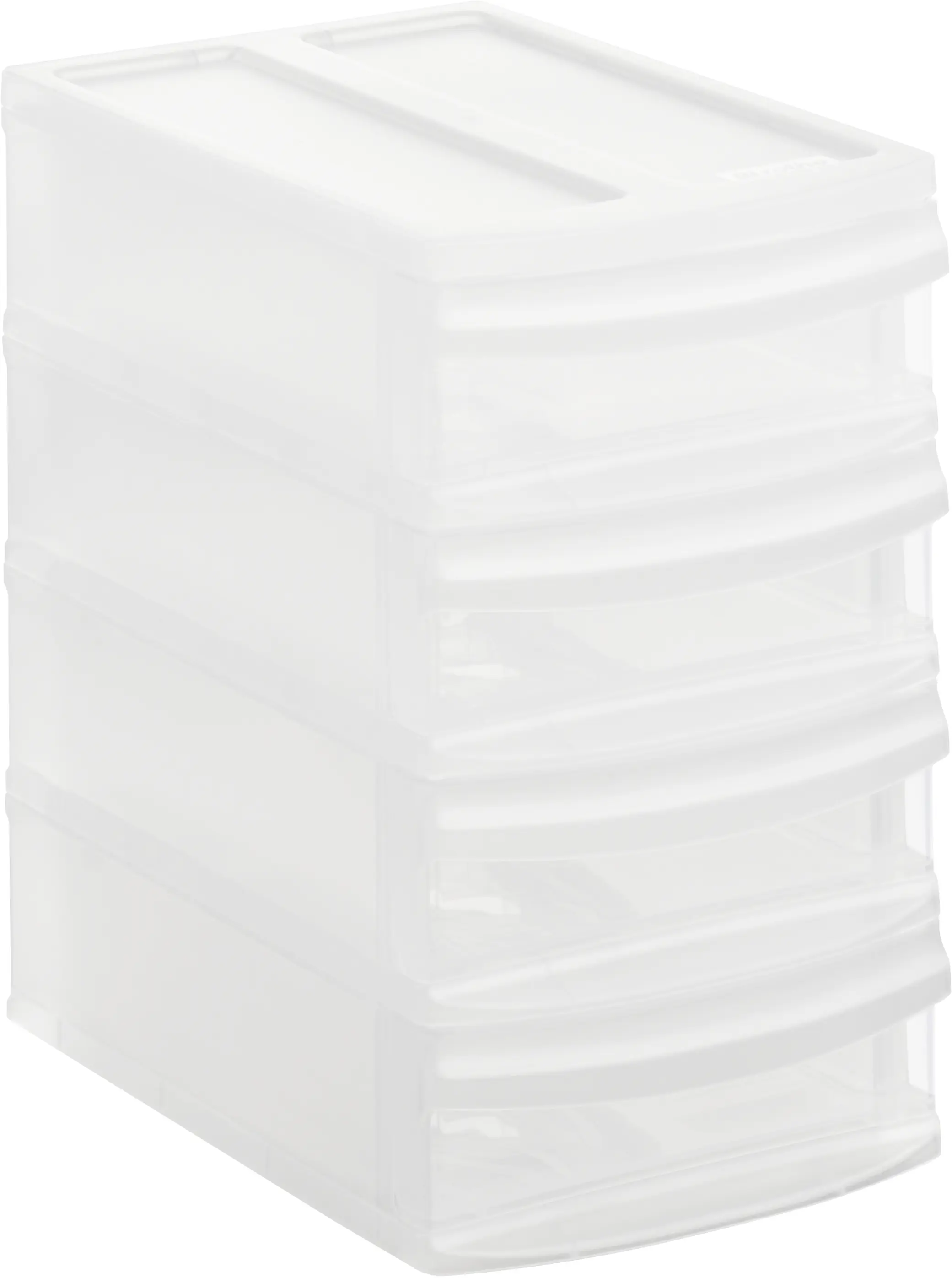 Rotho Schubladenbox Tower Systemix XS 4 Schübe transparent Rotho Schubladenbox Tower Systemix XS 4 Schübe transparent