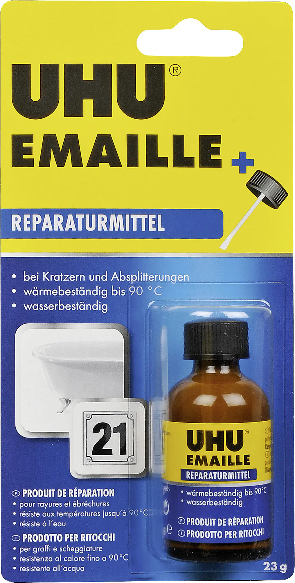 UHU Emaille Reparaturmittel 23 g weiß