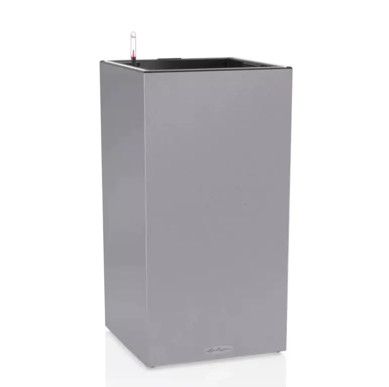 Lechuza Pflanzgefäß Canto Stone 40 LED high steingrau