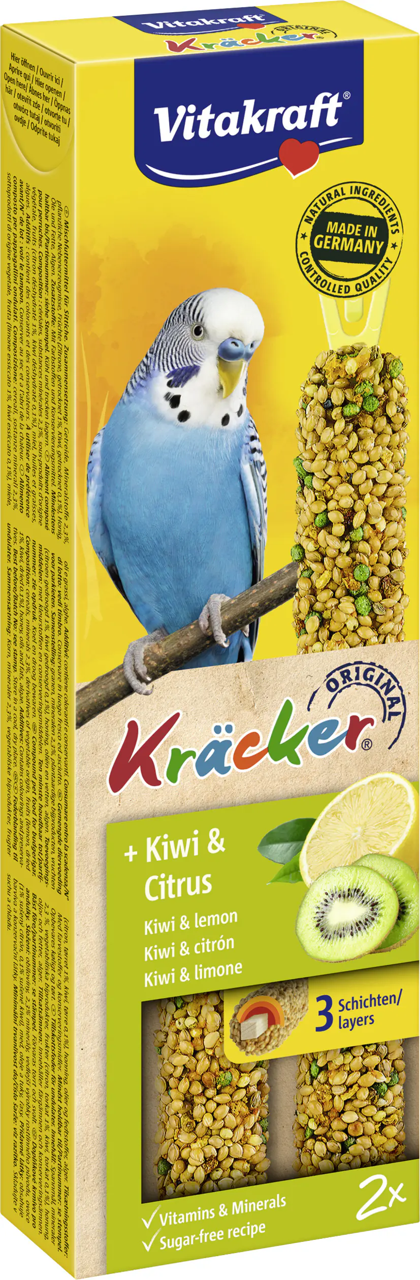 Vitakraft Kräcker® Kiwi & Citrus 2 Stück / 60 g Vitakraft Kräcker® Kiwi & Citrus 2 Stück / 60 g